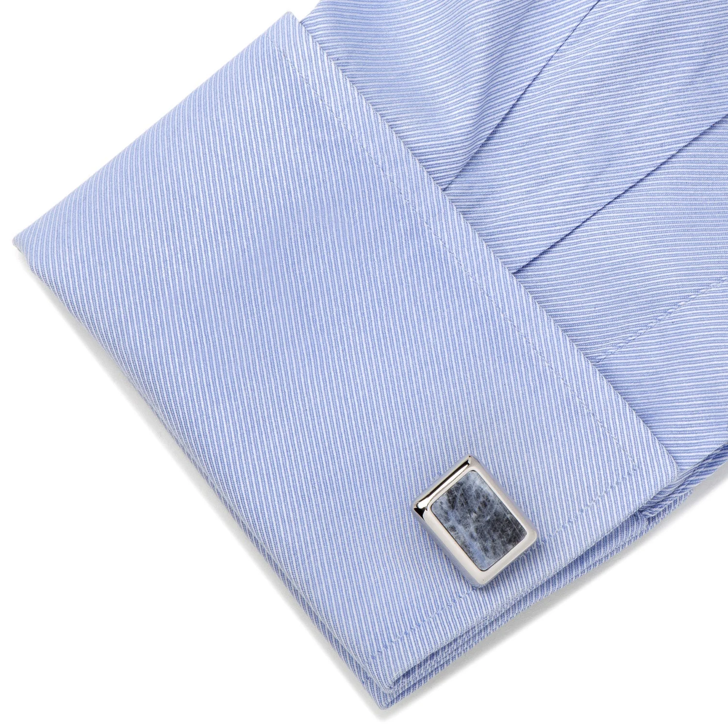 Silver and Sodalite JFK Presidential Cufflinks - Image 3