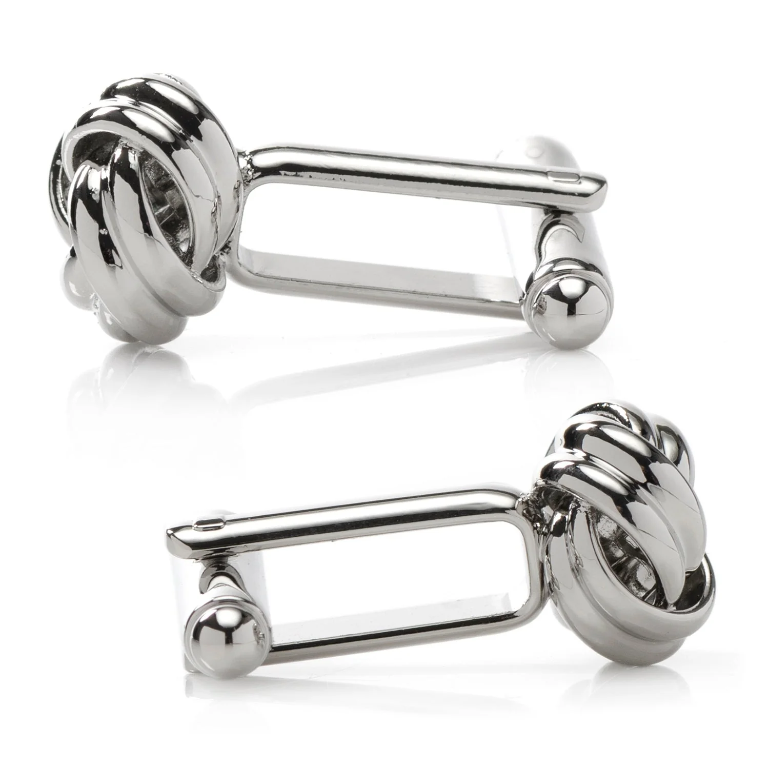 Silver Knot Cufflinks - Image 4