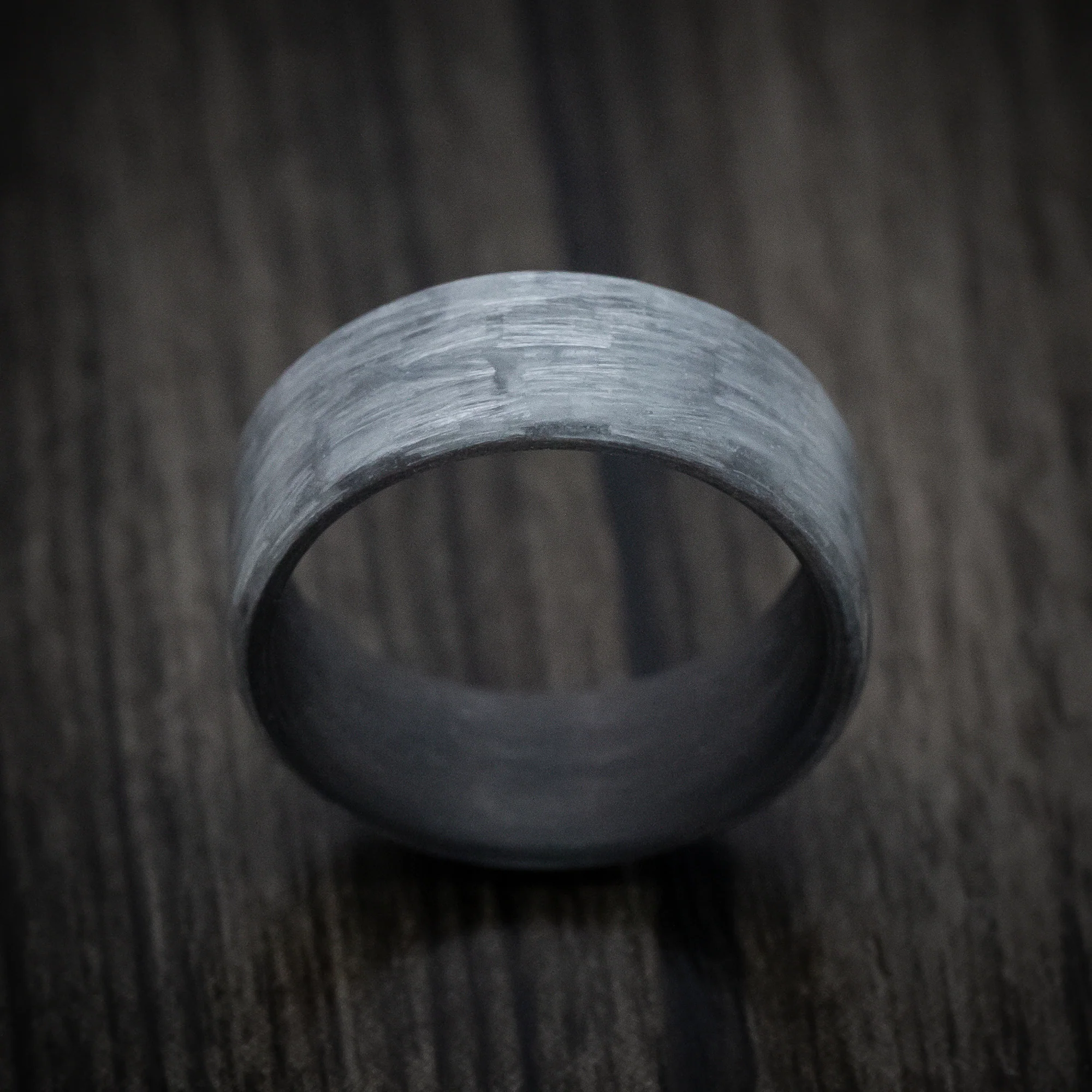 Silver Texalium Men's Ring with Carbon Fiber Sleeve - Image 2