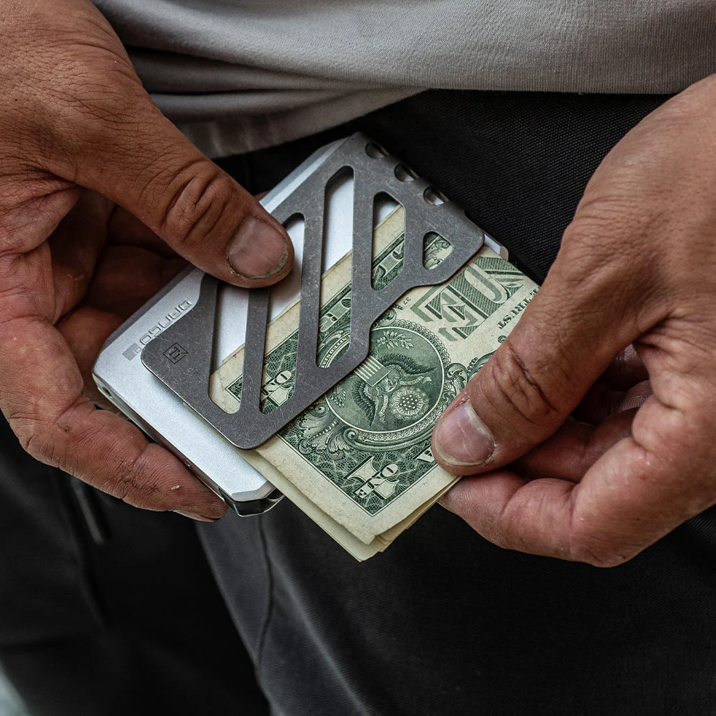 SK1 SLIDE KICK WALLET WITH TITANIUM MONEY CLIP - Image 2