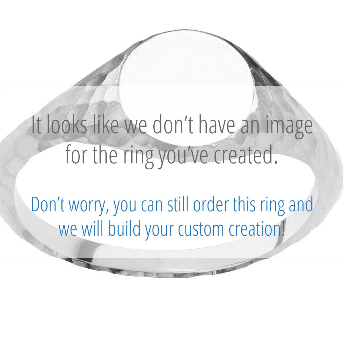 Small Circle signet ring (10mm) in 18K White Gold, with a Thin style band, a Blue Purple Abalone inlay. - Image 3