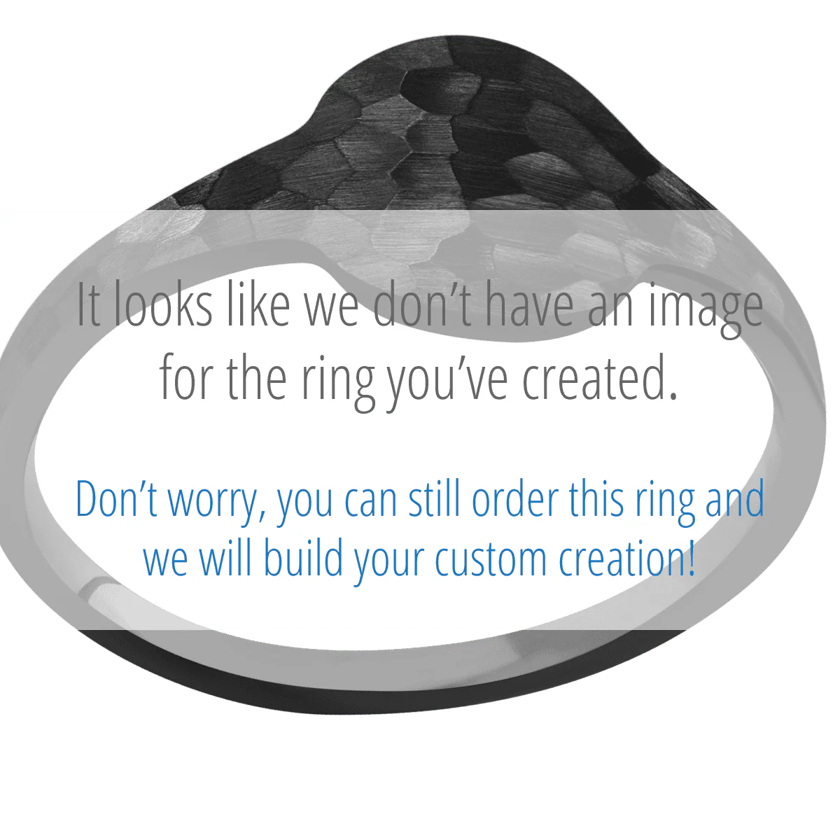 Small Circle signet ring (10mm) in Zirconium, with a Cigar style band and a Trees engraving. - Image 3