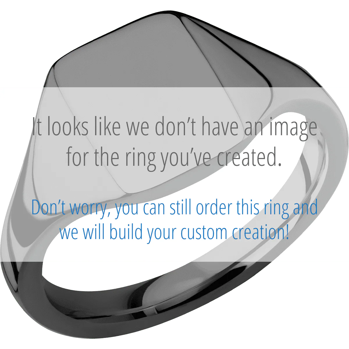 Small Rectangle signet ring (12x9mm) in Zirconium, with a Thin style band, a Red Jasper inlay. - Image 2