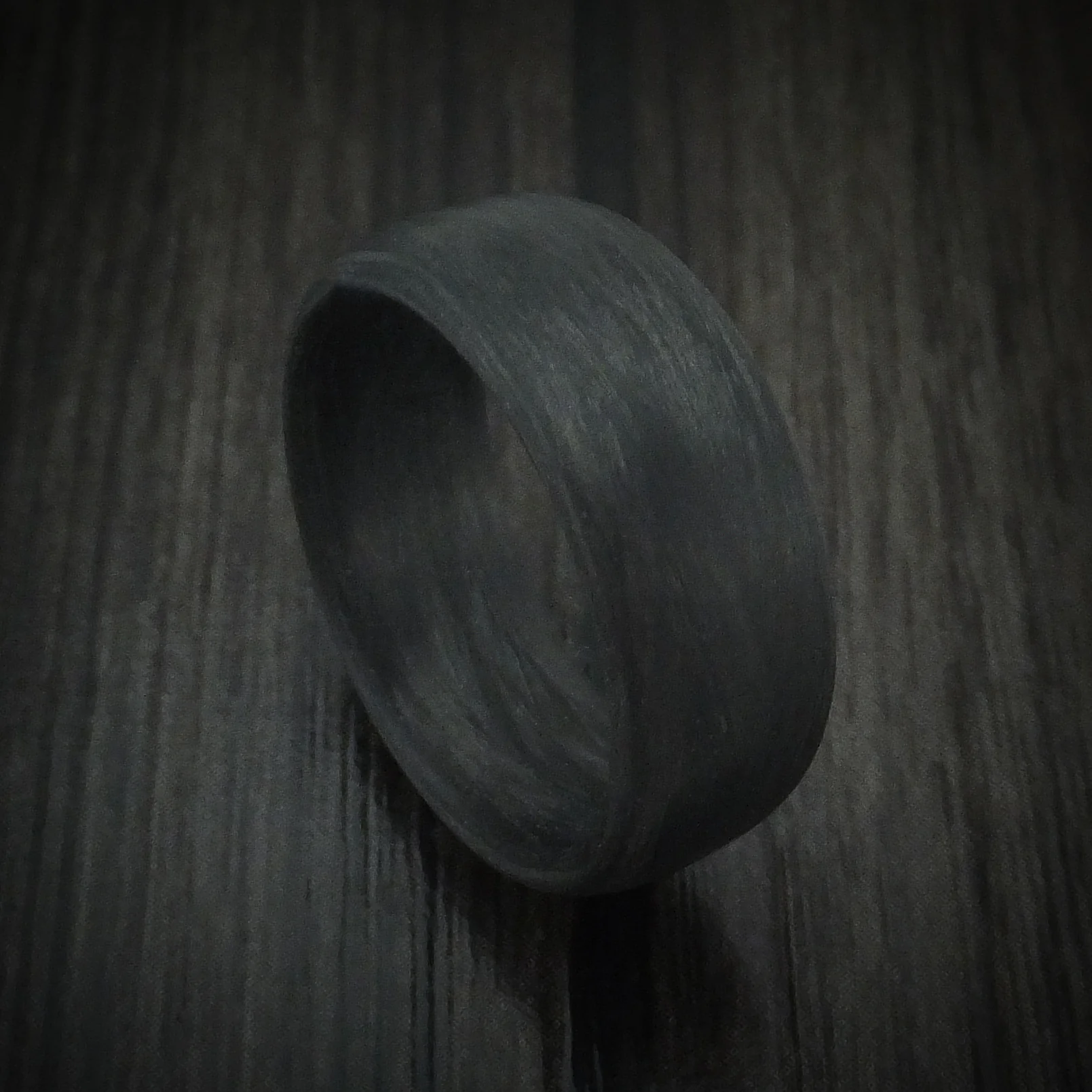 Solid Carbon Fiber Men's Ring Custom Made Pattern Band