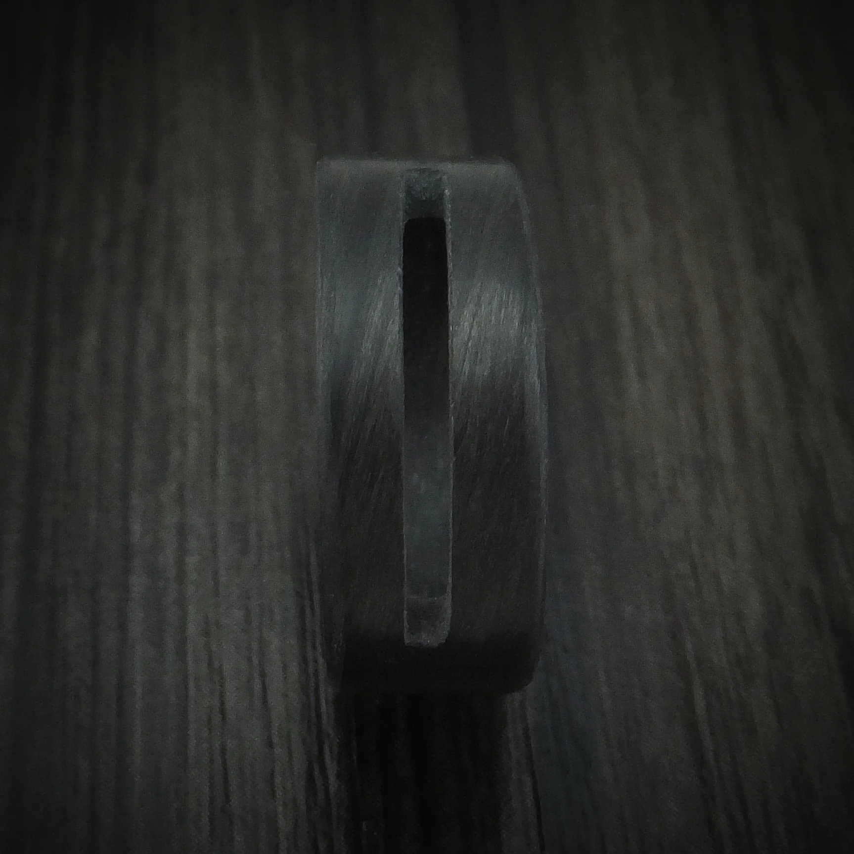 Solid Carbon Fiber Men's Ring with Cutout Custom Made Band - Image 3