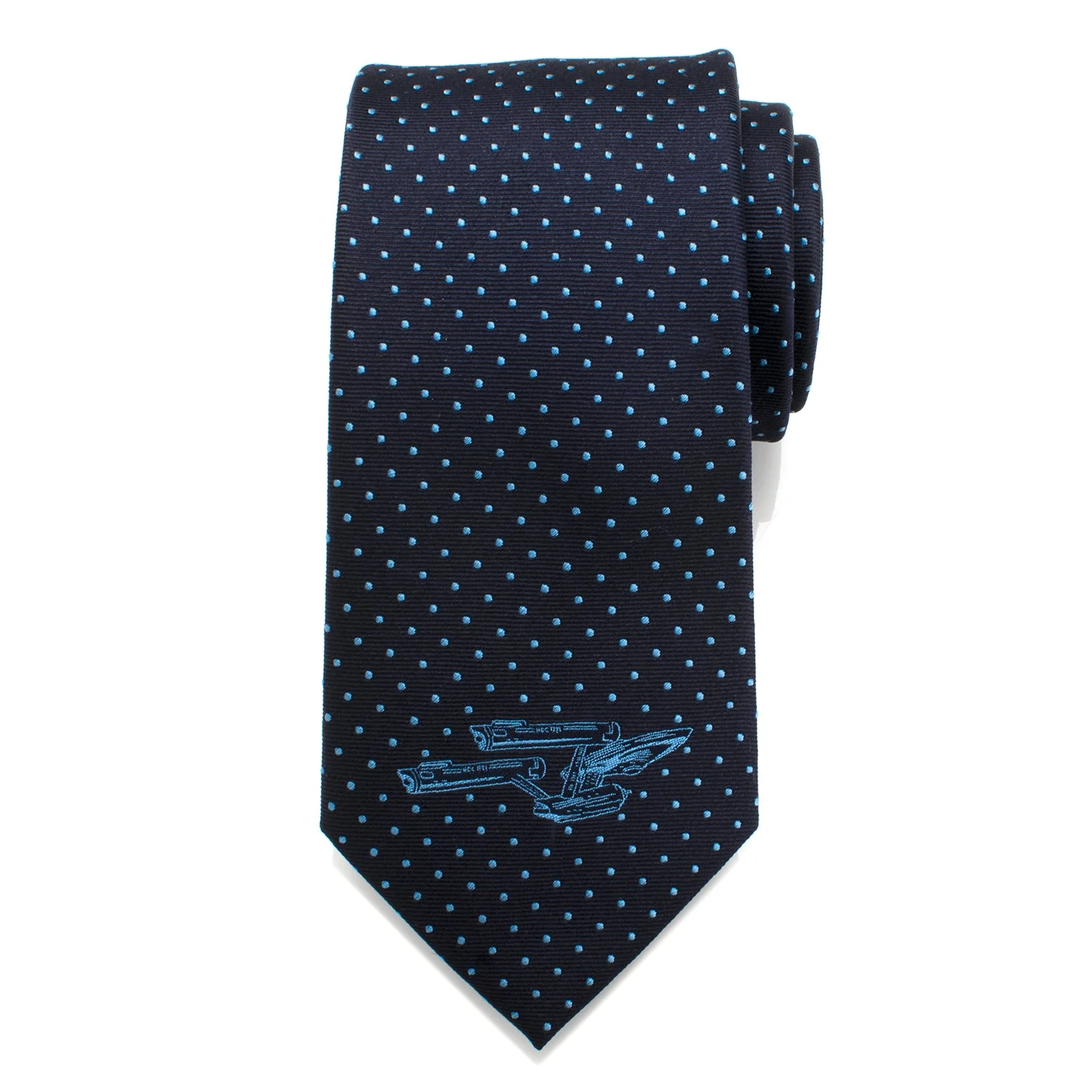 Star Trek Enterprise Dot Blue Men's Tie - Image 3