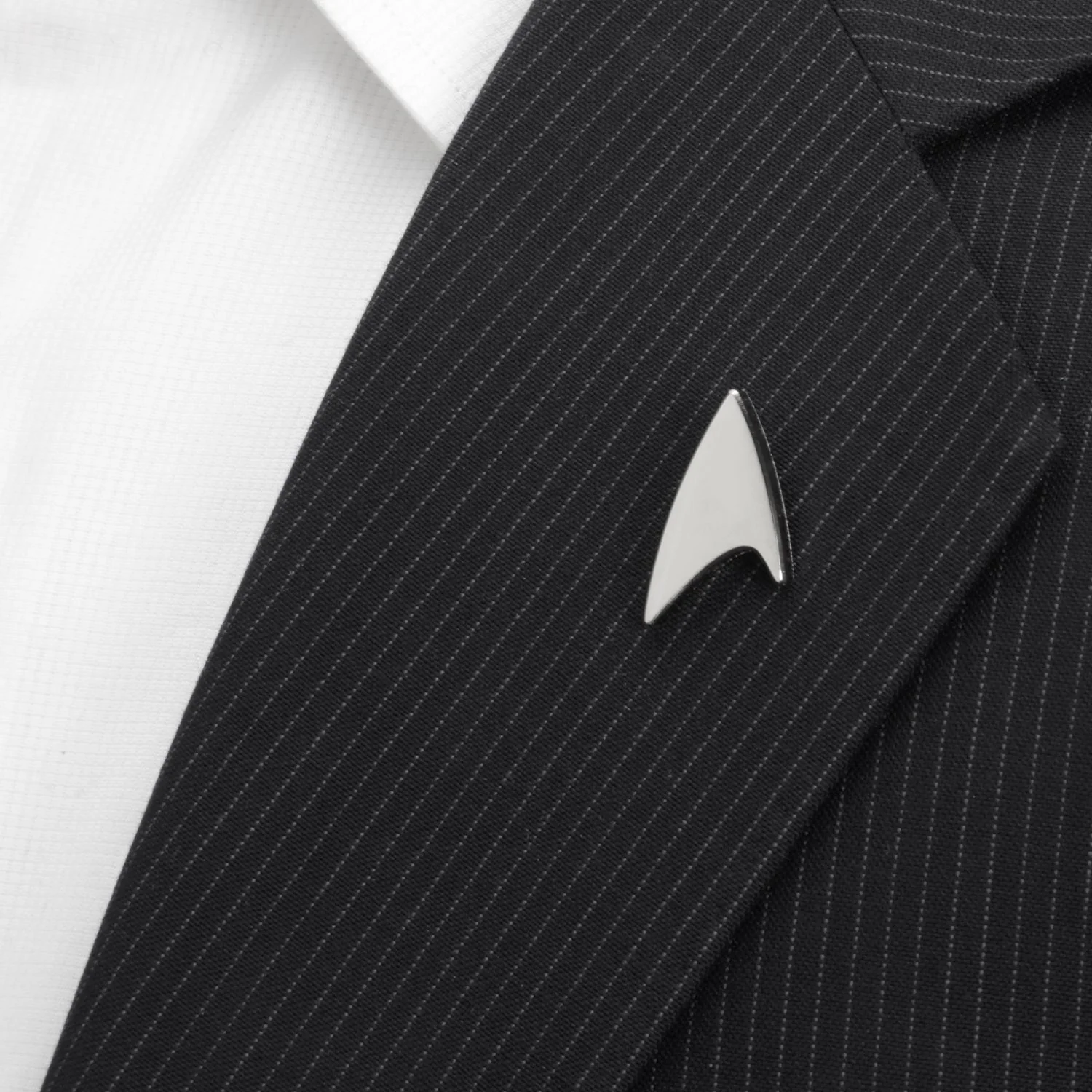 Star Trek Silver Delta Shield Lapel Pin - Image 4