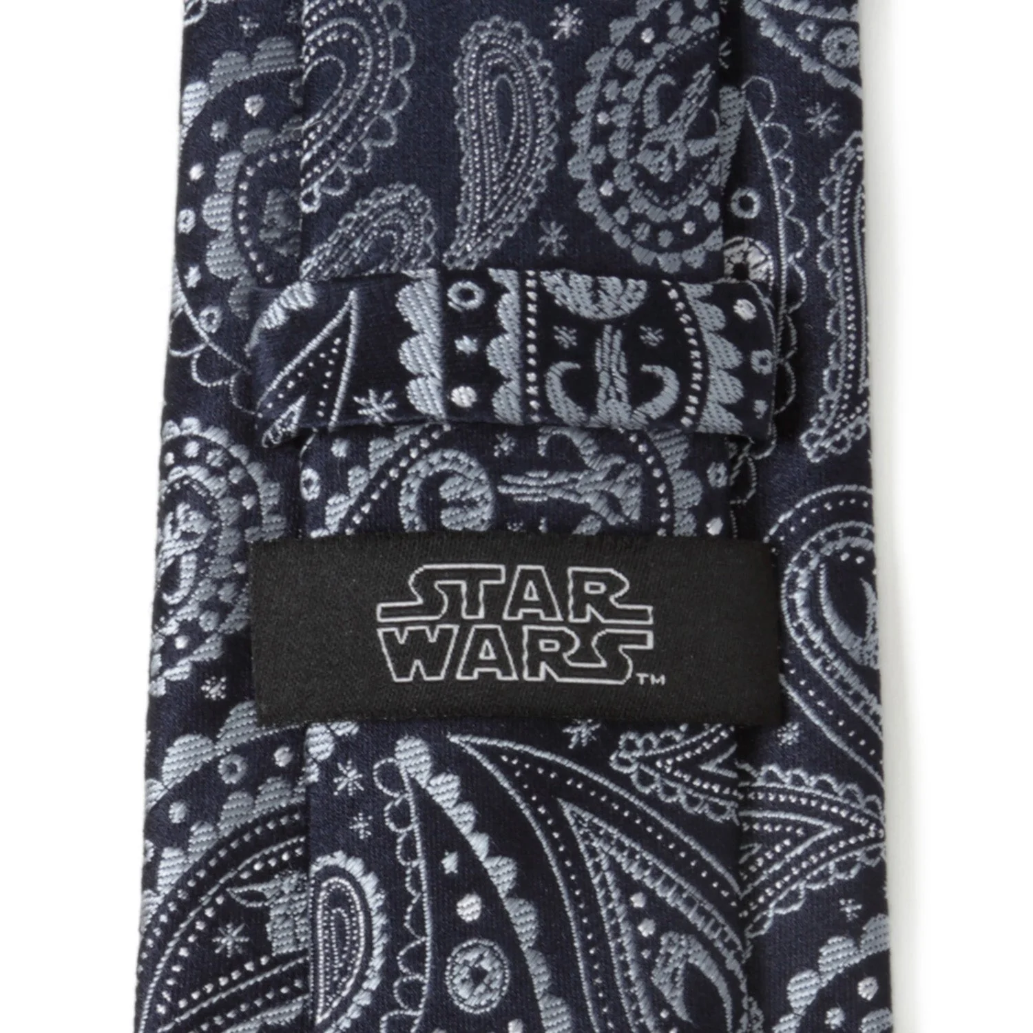 Star Wars Mandalorian Blue Paisley Tie - Image 4