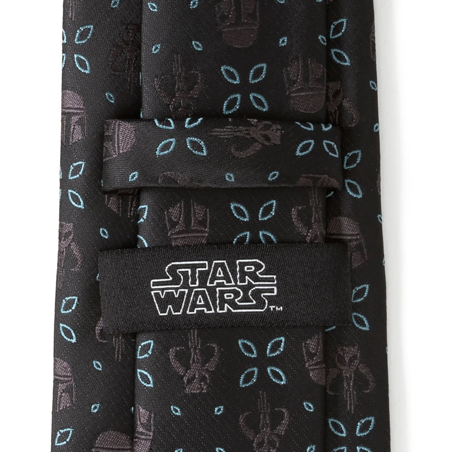 Star Wars Mandalorian Motif Black Tie - Image 6