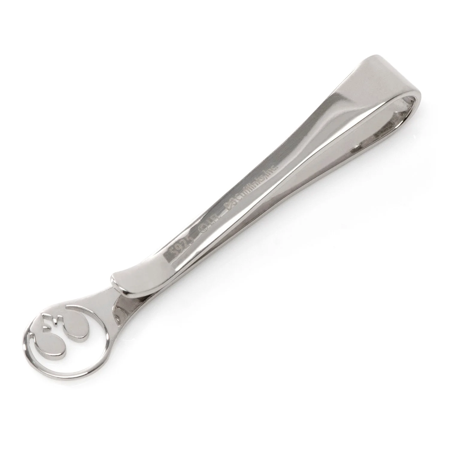 Star Wars Rebel Alliance Crest Cutout Sterling Silver Tie Bar - Image 3