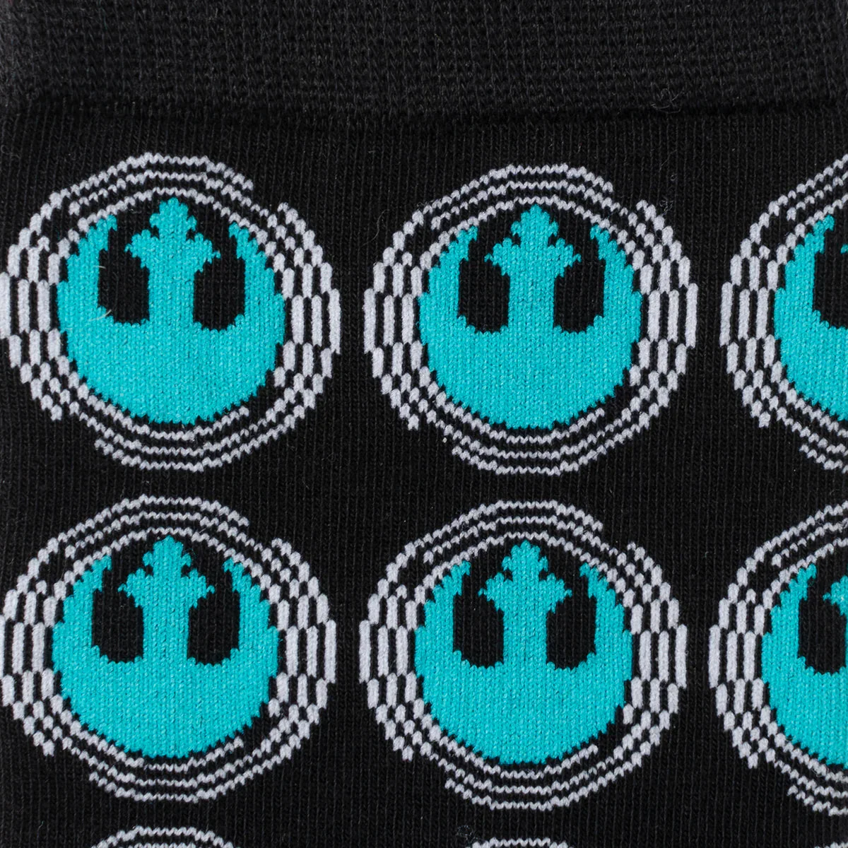 Star Wars Rebel Alliance Crest Teal and Black Dress Socks and Lapel Pin Gift Set - Image 3