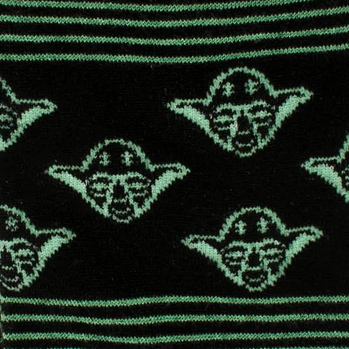 Star Wars Yoda Green and Black Ombre Pattern Dress Socks with Jedi Crest Lapel Pin - Image 3