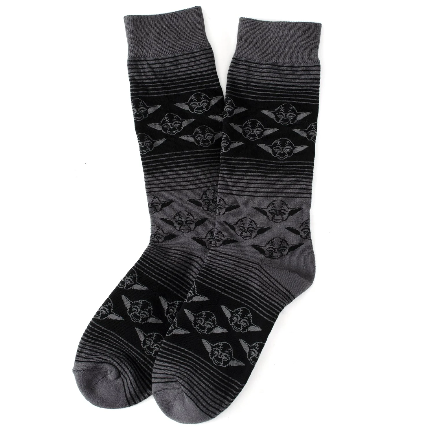 Star Wars Yoda Green, Gray, and Black Ombre Dress Socks and Jedi Crest Lapel Pin Gift Set - Image 5
