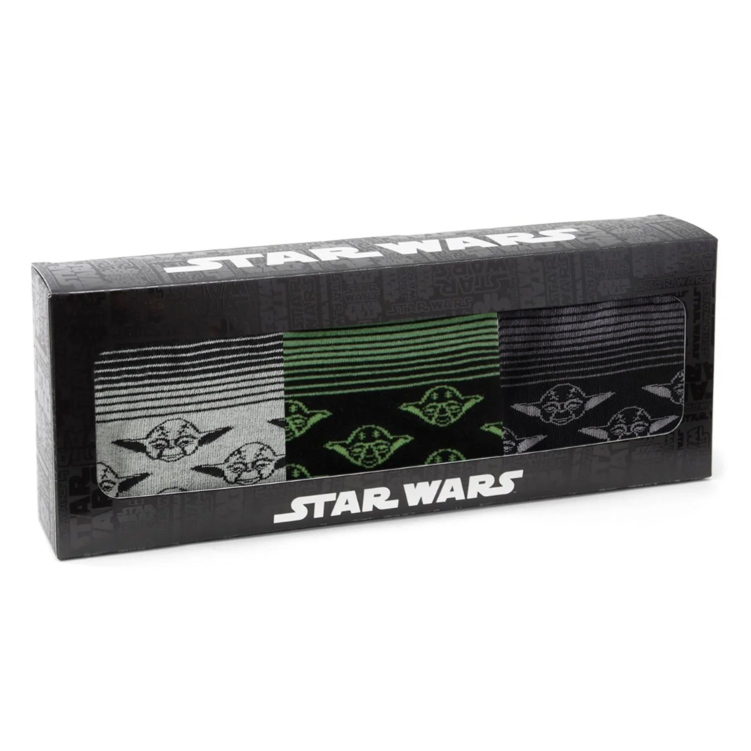 Star Wars Yoda Green, Gray, and Black Ombre Dress Socks and Jedi Crest Lapel Pin Gift Set - Image 6