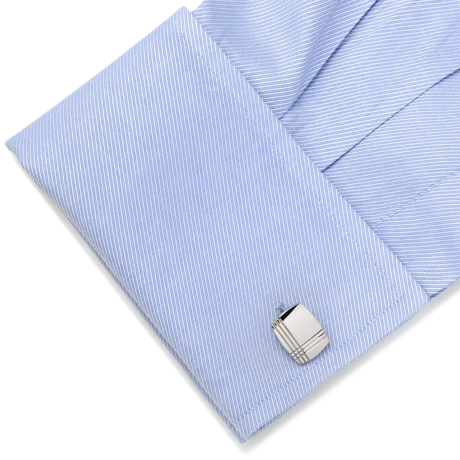 Sterling Silver Tartan Plaid Cufflinks - Image 3
