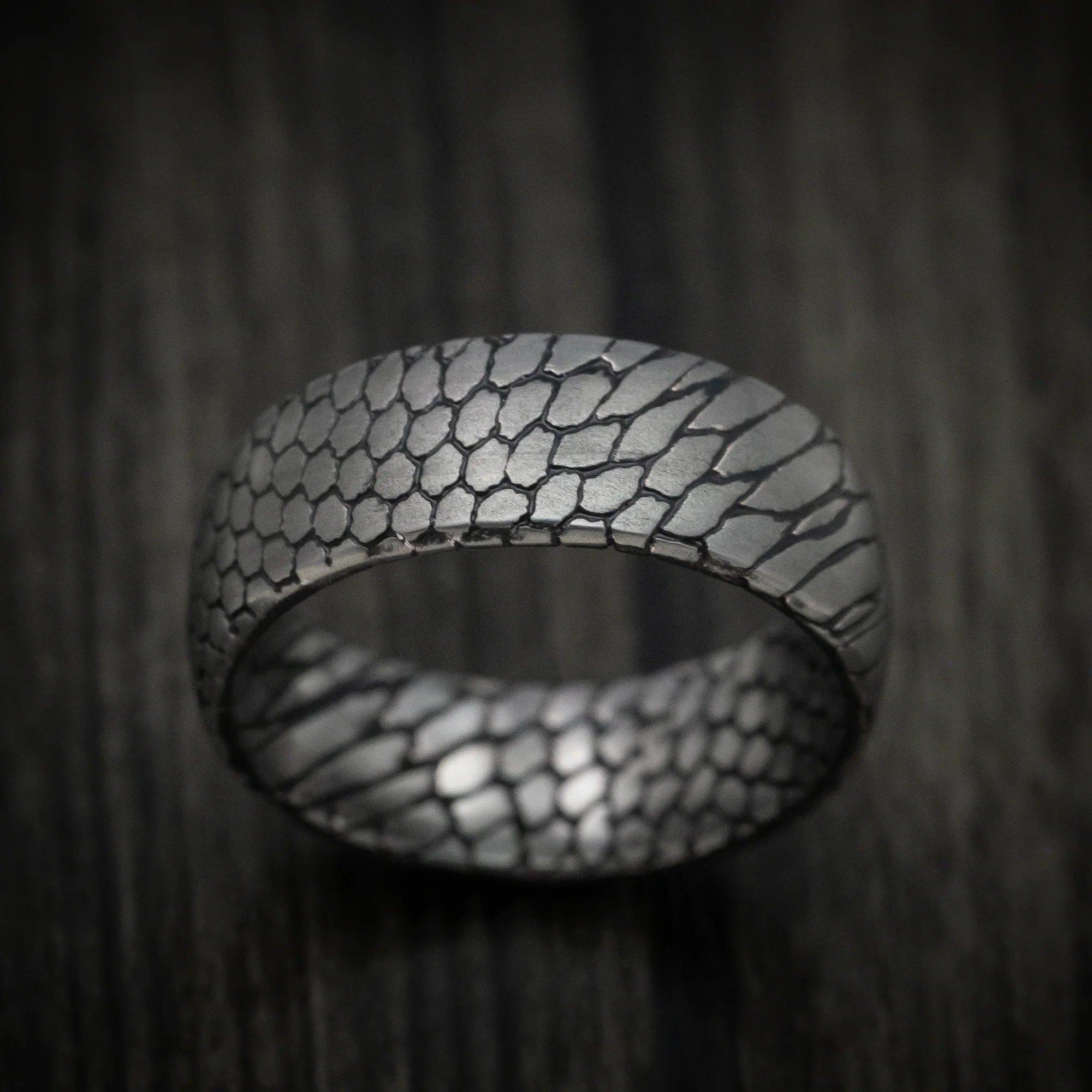 Superconductor Men's Ring with Cerakote Accent Grooves Custom Made Band - Image 2