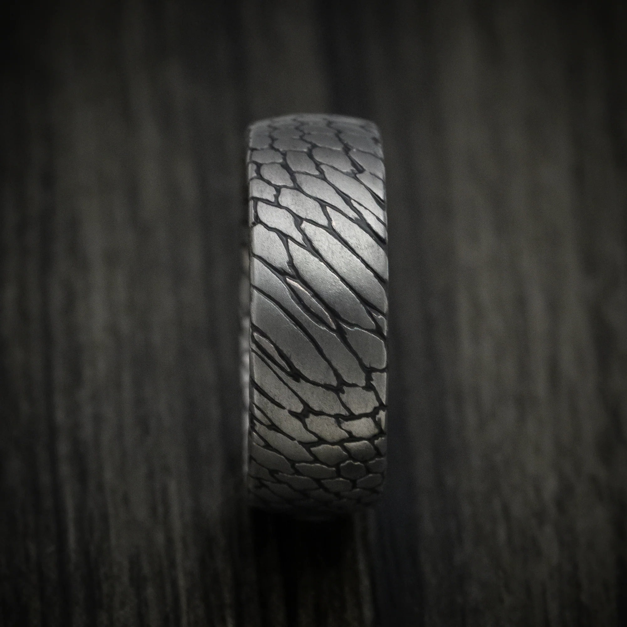 Superconductor Men's Ring with Cerakote Accent Grooves Custom Made Band - Image 3