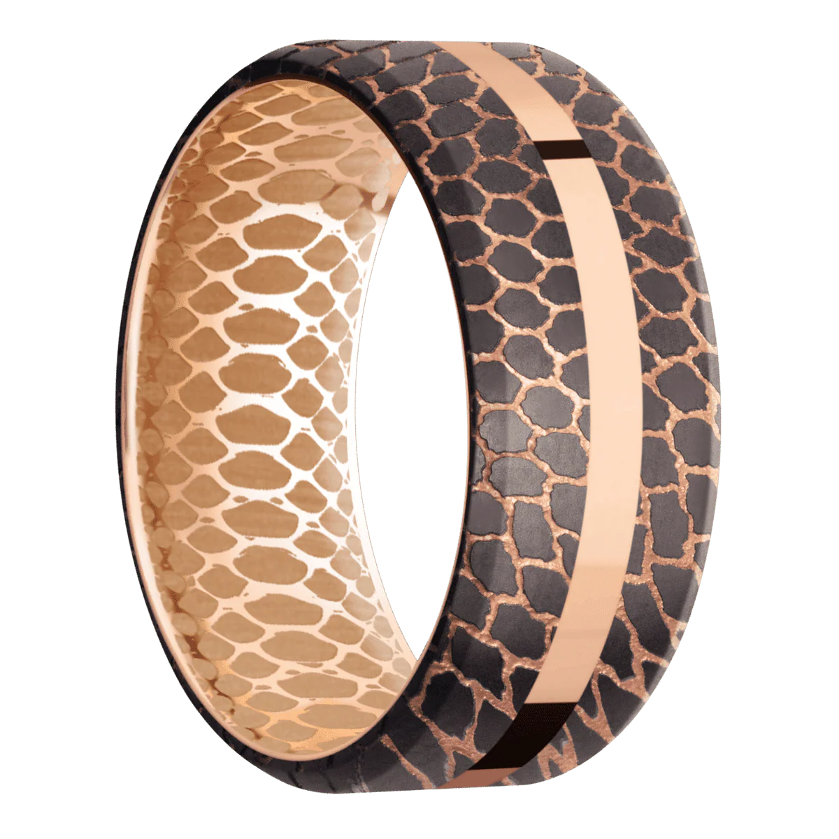 Superconductor Noir + Beadetched , Beadetched Finish + 14K Rose Gold