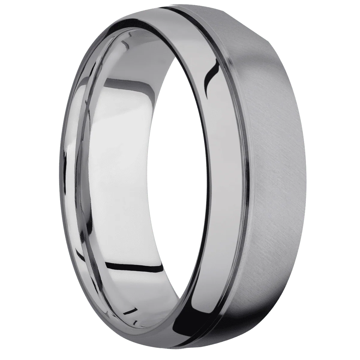 Tantalum + Anglesatin , Polish Finish + Titanium