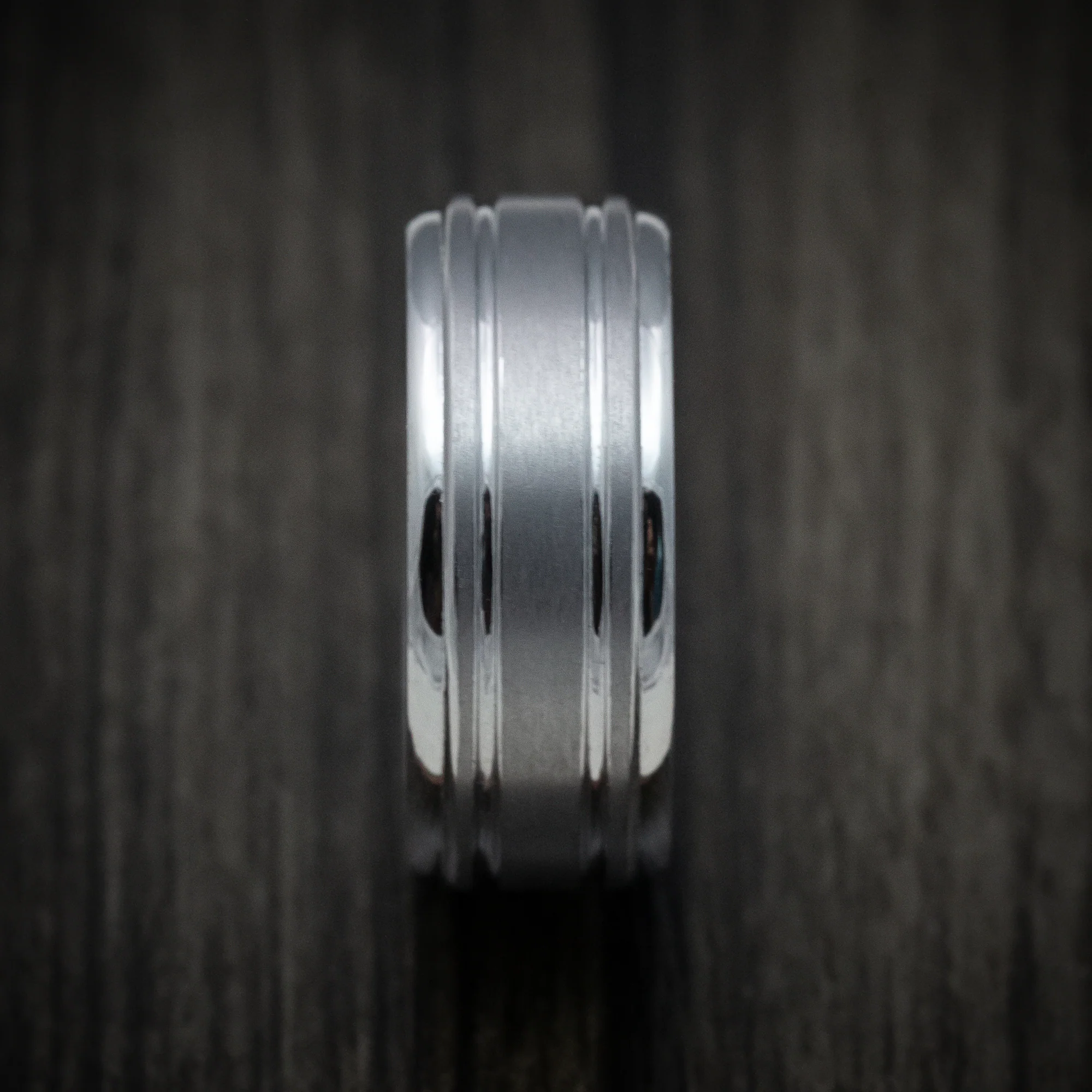Tantalum Band with Satin Finish Custom Made Men's Ring - Image 3