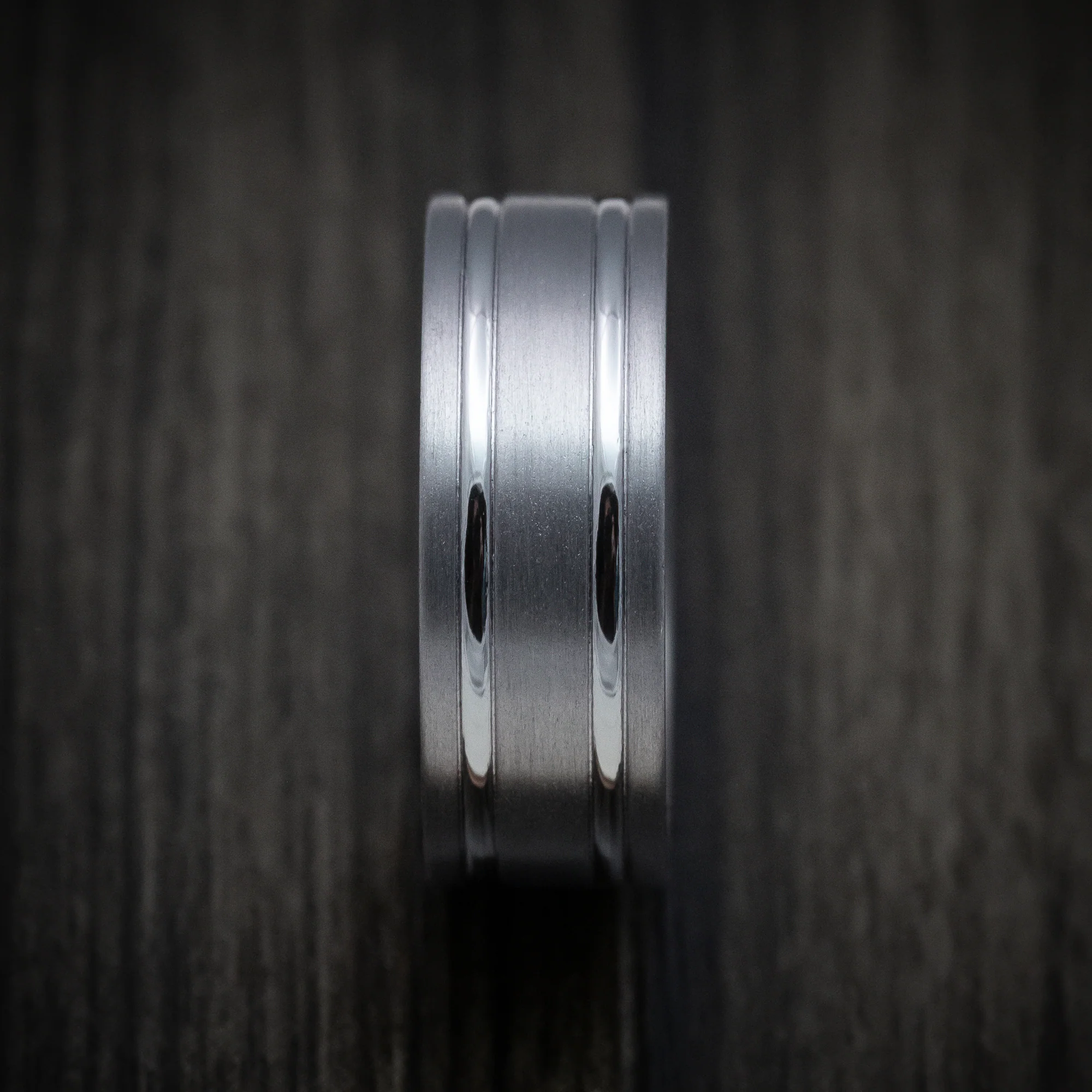 Tantalum Band with Satin Finish Custom Made Men's Ring - Image 3