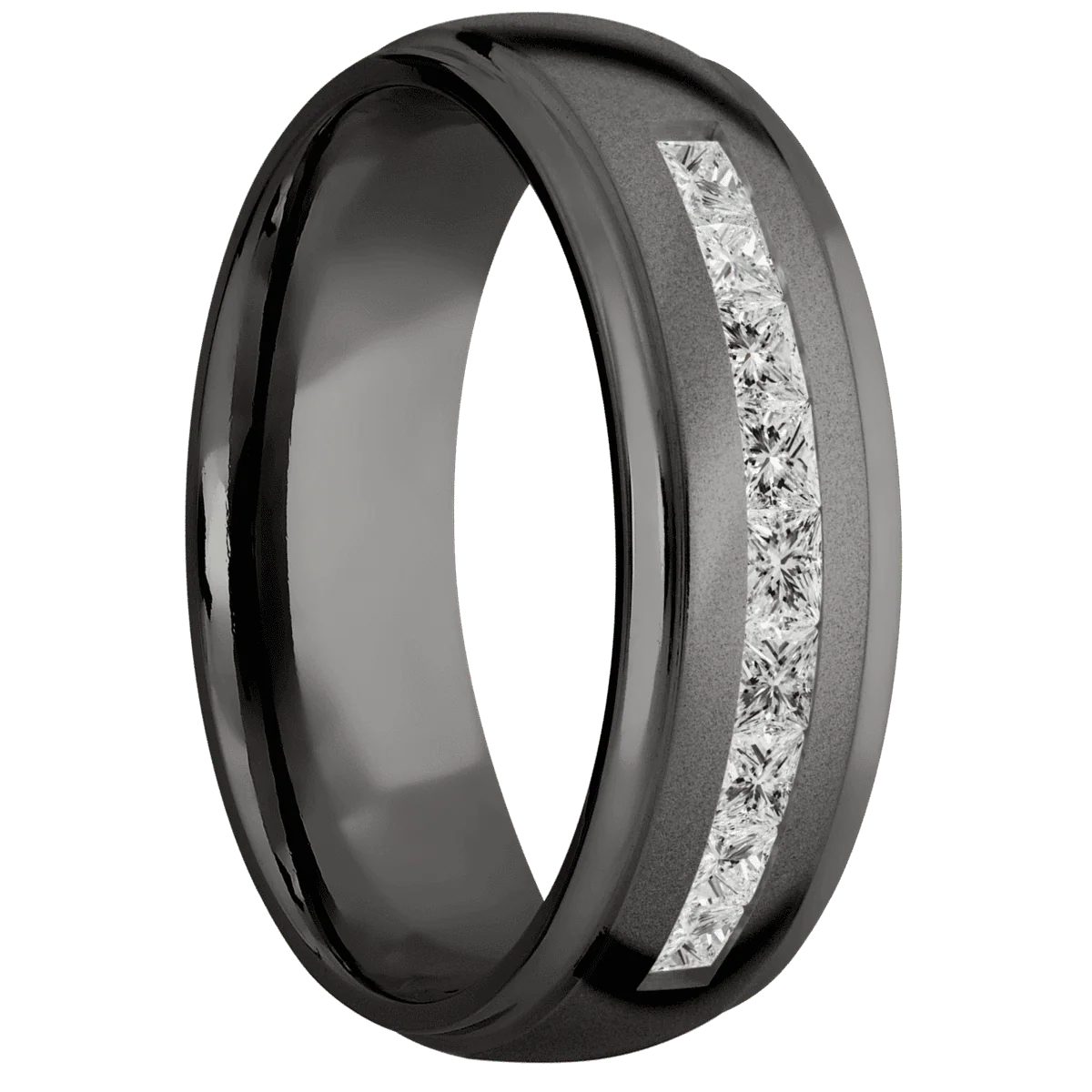 Tantalum Noir + Bead , Polish Finish