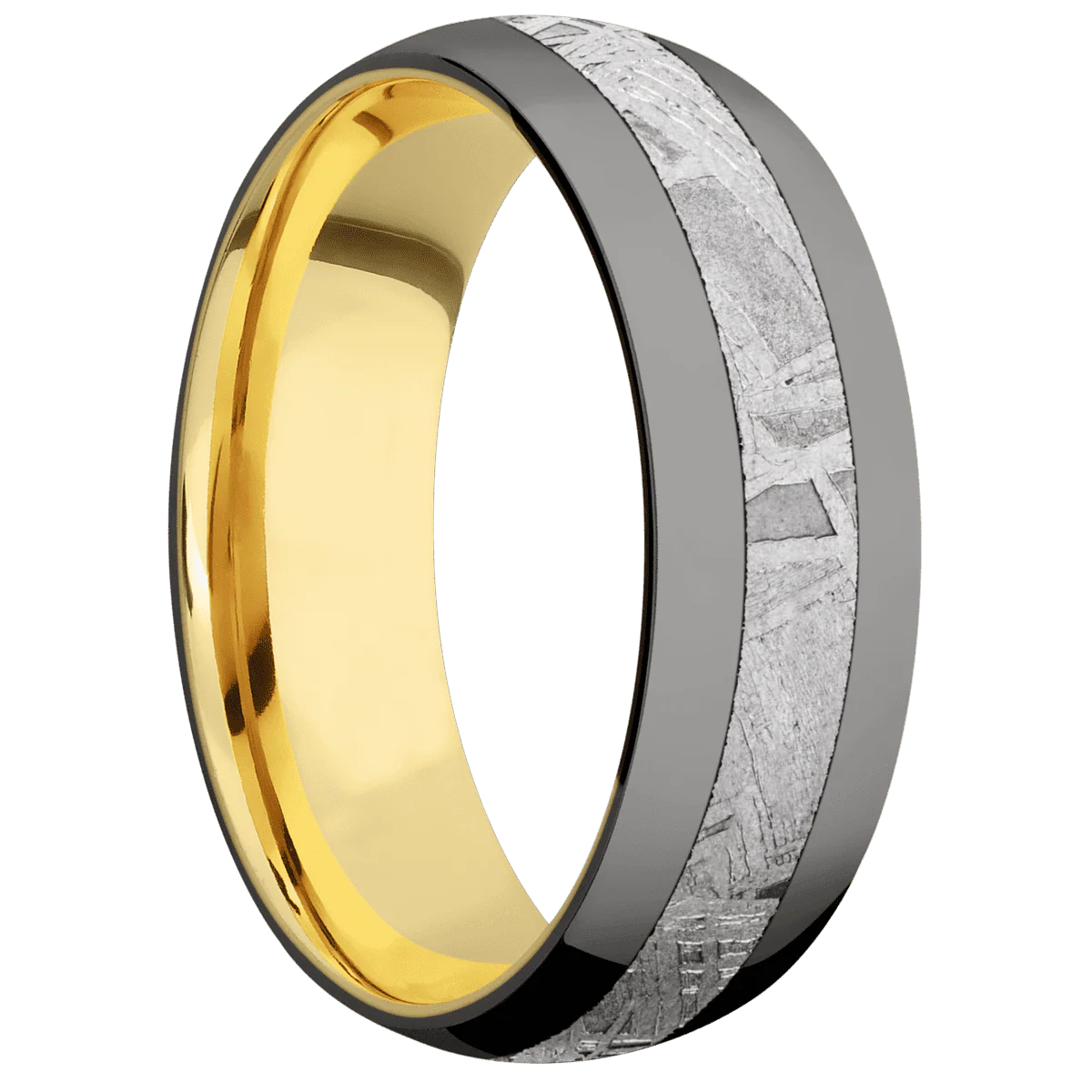 Tantalum Noir + Polish Finish + 10K Yellow Gold