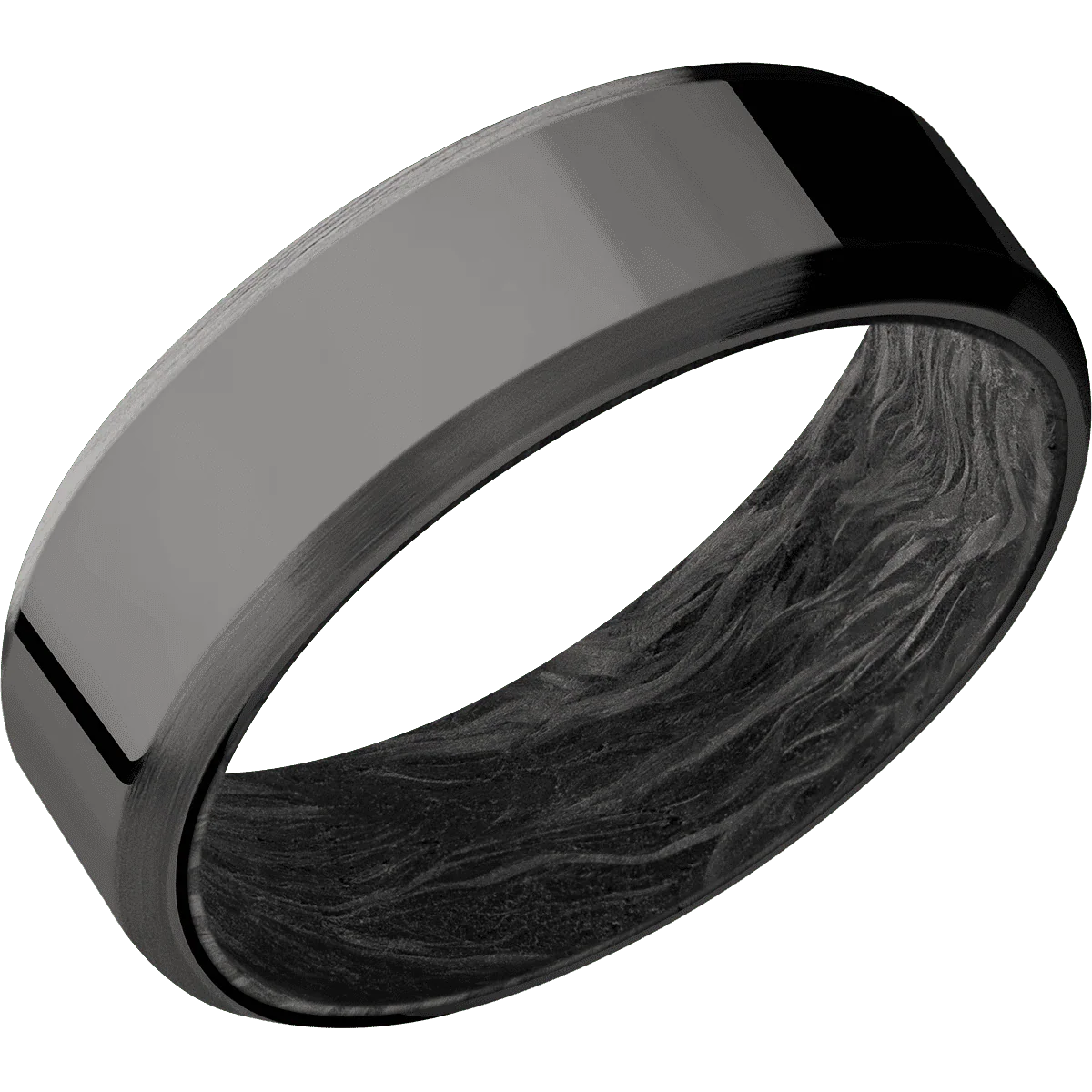 Tantalum Noir + Polish , Satin Finish + Forged Carbon Fiber - Image 2