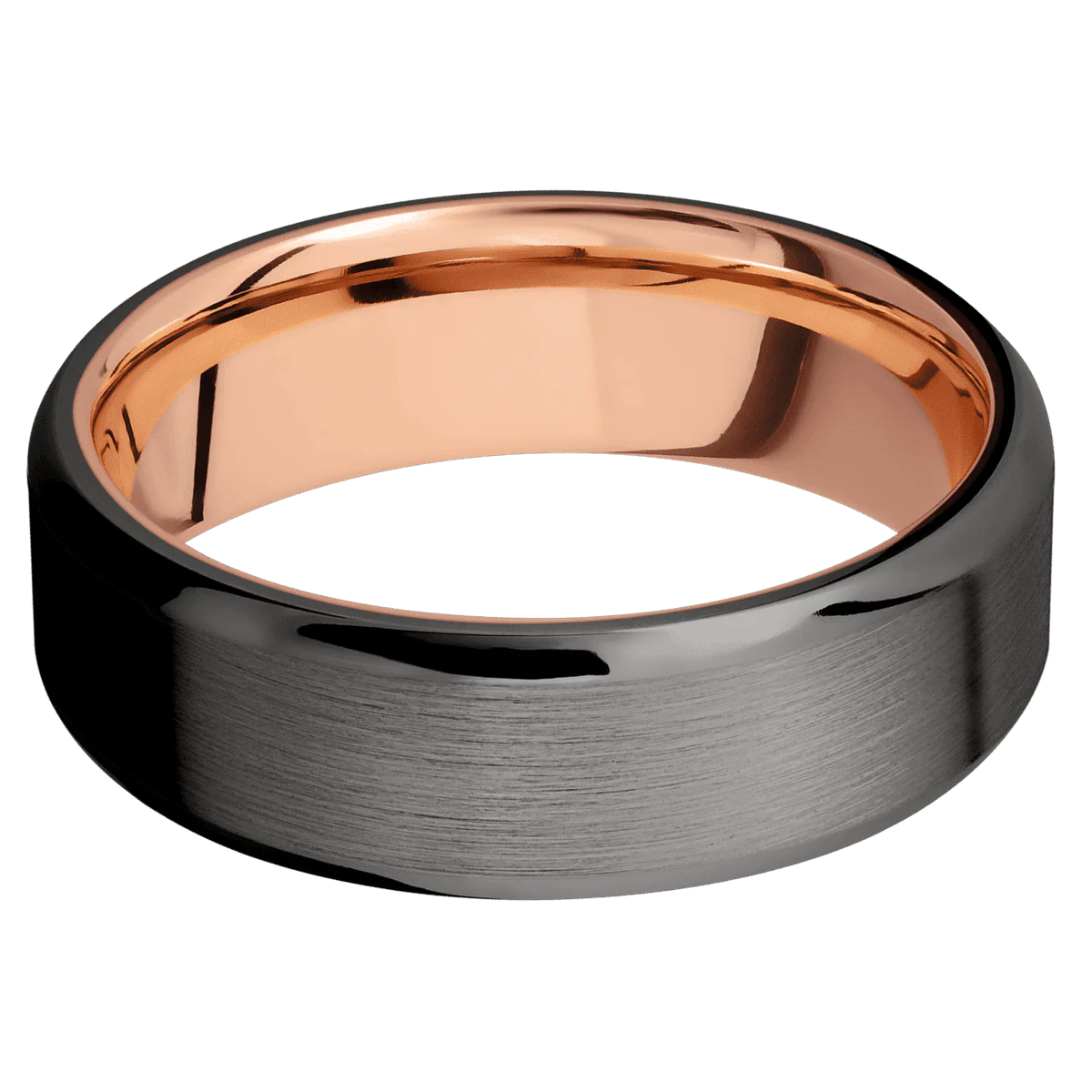 Tantalum Noir + Satin , Polish Finish + 14K Rose Gold - Image 3