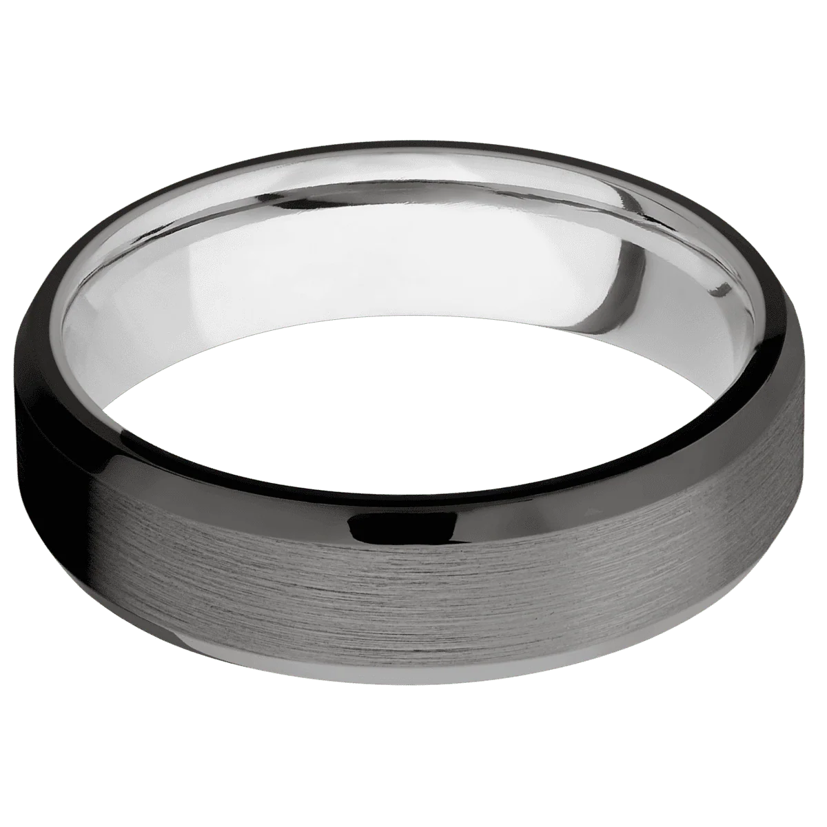 Tantalum Noir + Satin , Polish Finish + 14K White Gold - Image 3