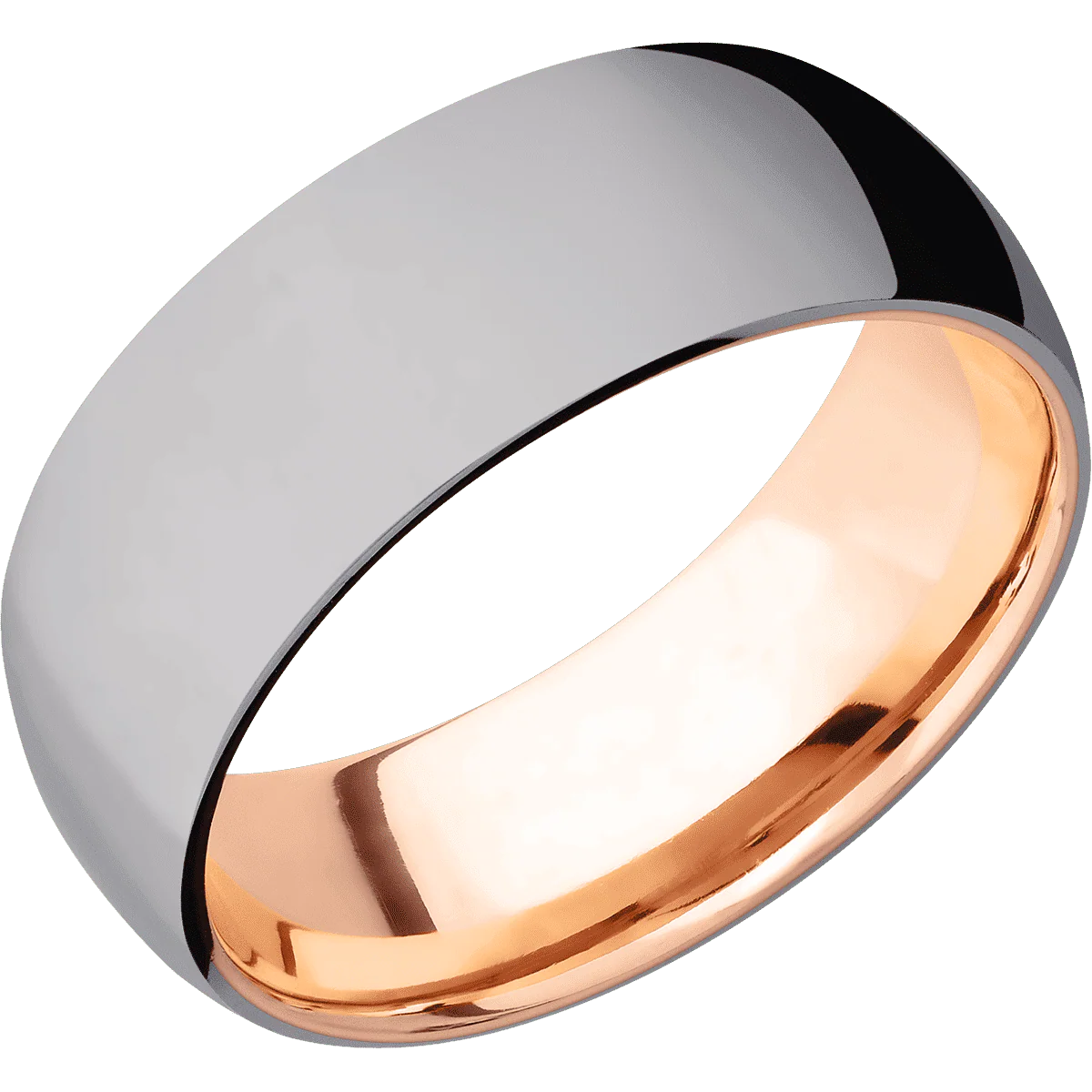 Tantalum + Polish Finish + 14K Rose Gold - Image 2