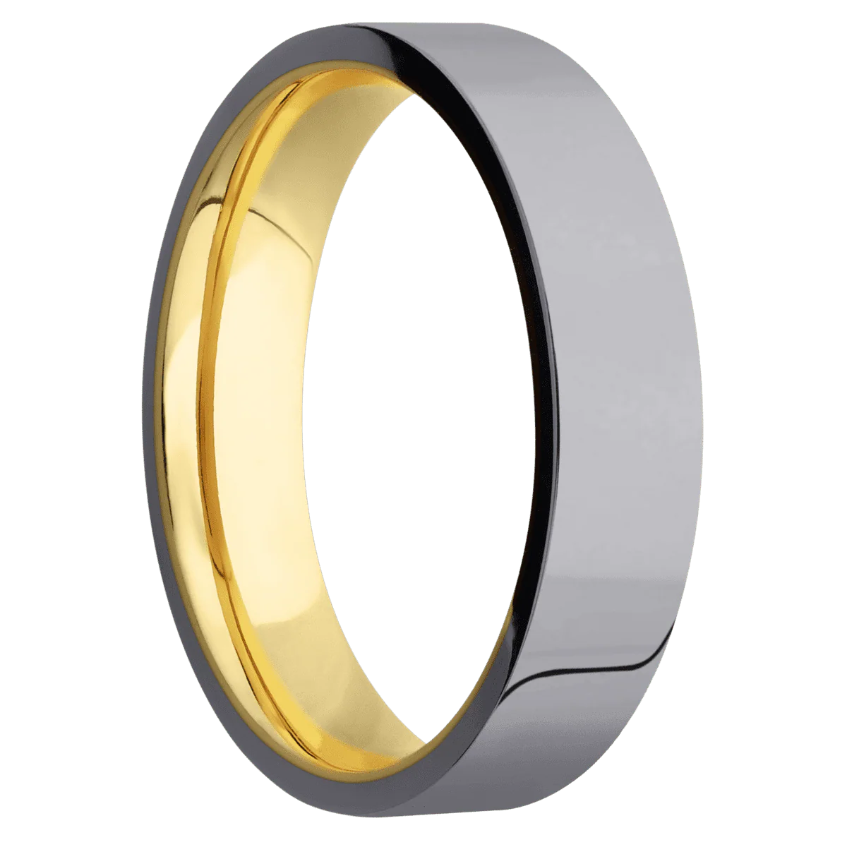 Tantalum + Polish Finish + 22K Yellow Gold
