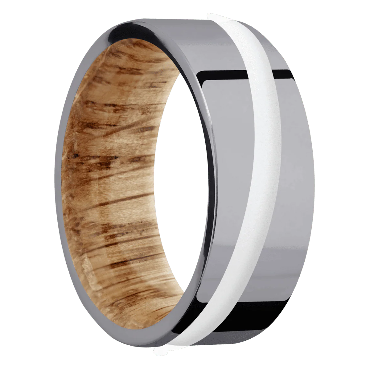 Tantalum + Polish Finish + Natural Oak