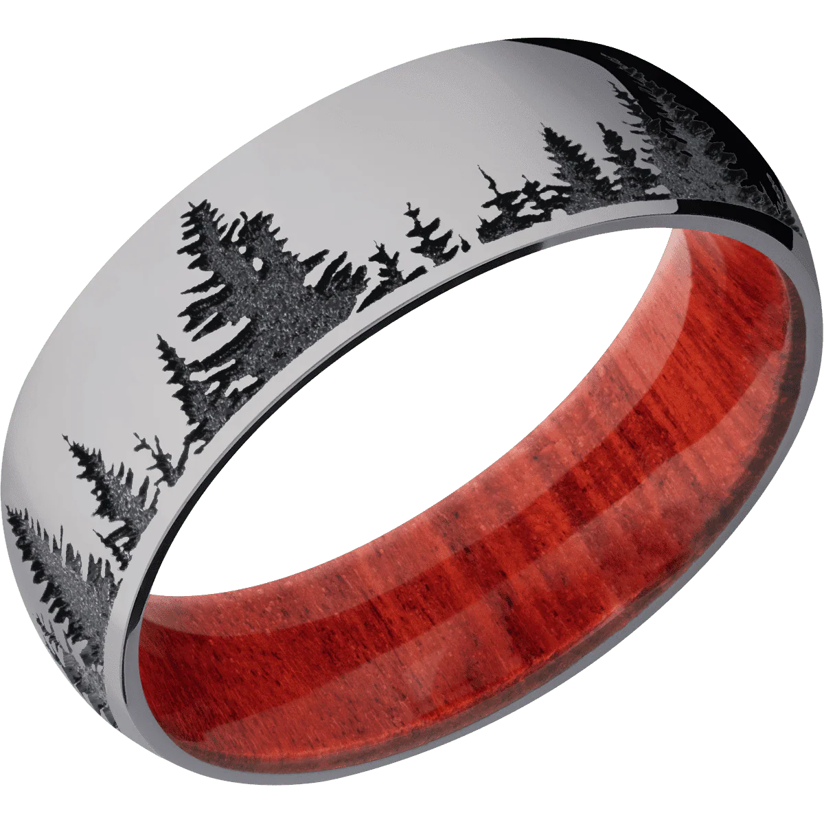 Tantalum + Polish Finish + Red Heart - Image 2
