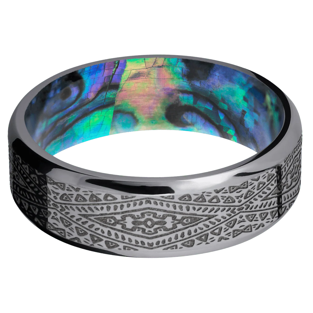 Tantalum + Polish , Polish Finish + Abalone - Image 3
