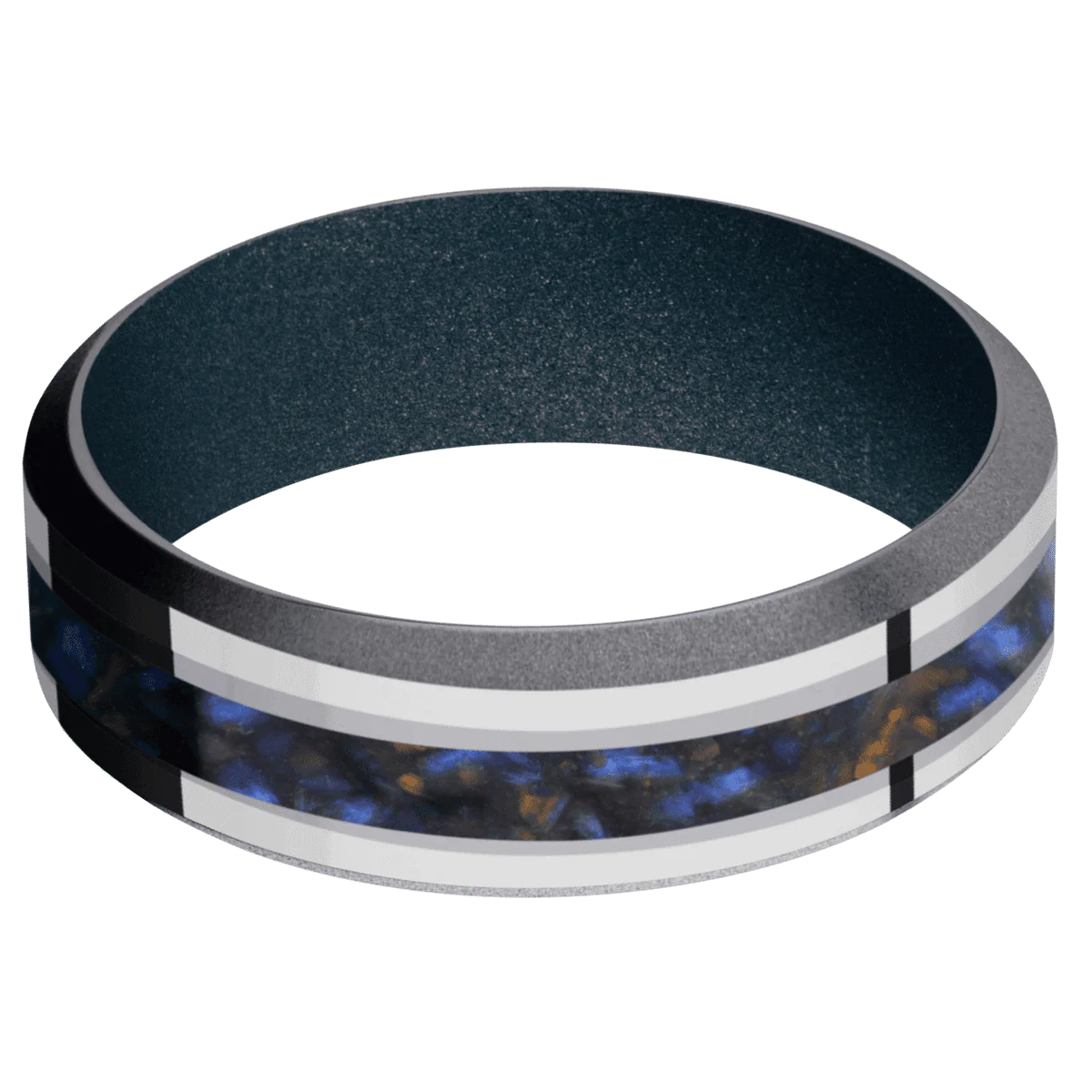 Tantalum + Polish , Sand Finish + Blue Titanium - Image 3