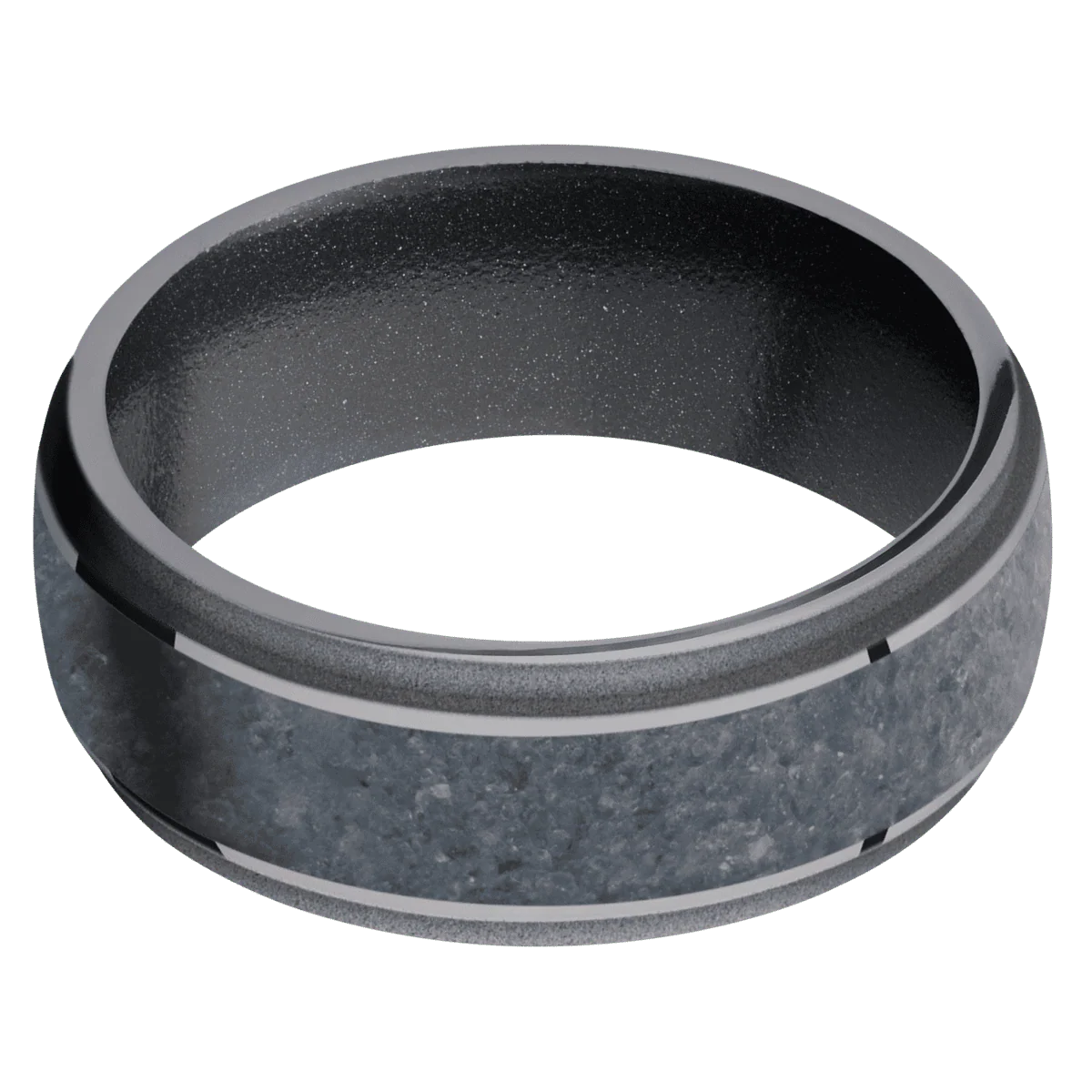Tantalum + Polish , Sand Finish + Dark Grey - Image 3