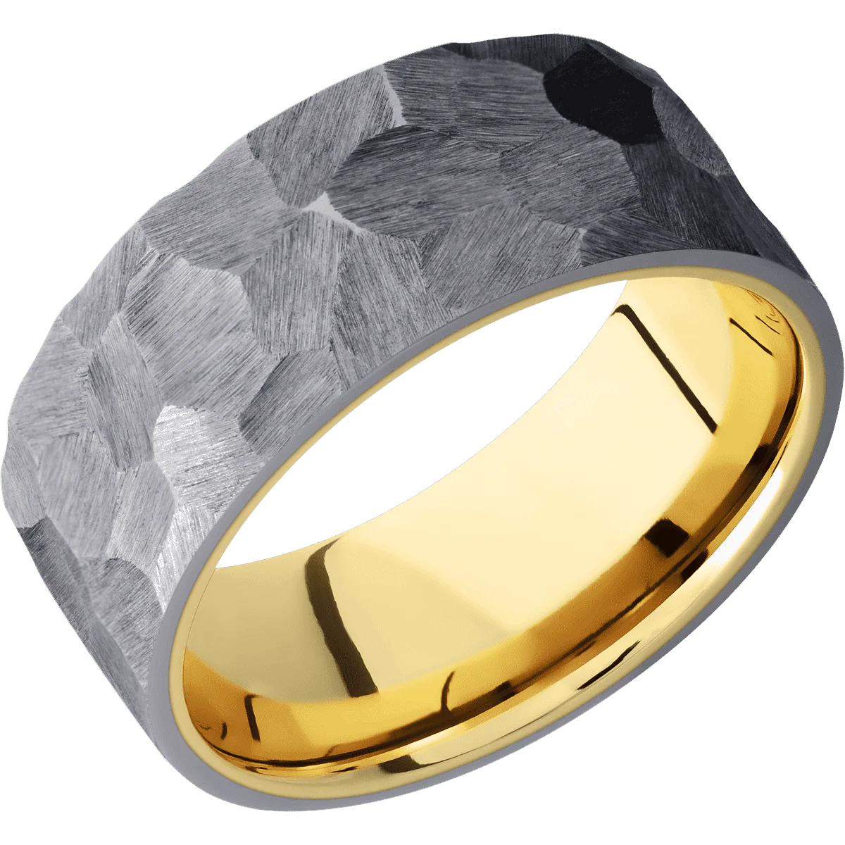 Tantalum + Rock Finish + 10K Yellow Gold - Image 2