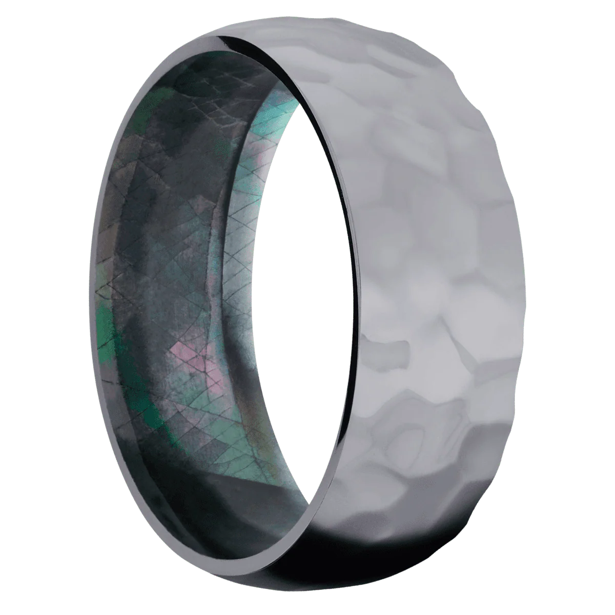 Tantalum + Rockpolish Finish + Black Mother of Pearl