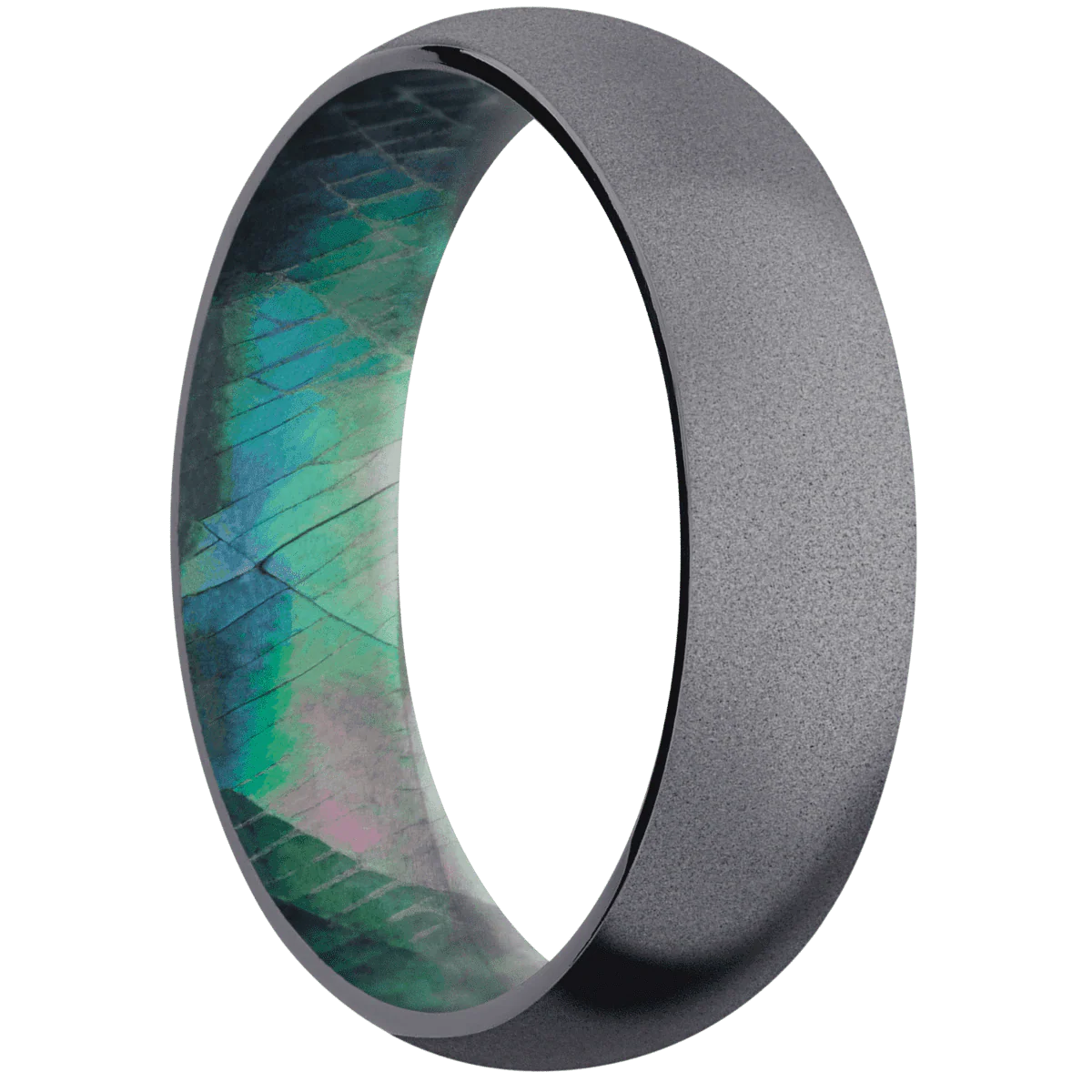 Tantalum + Sand Finish + Black Mother of Pearl