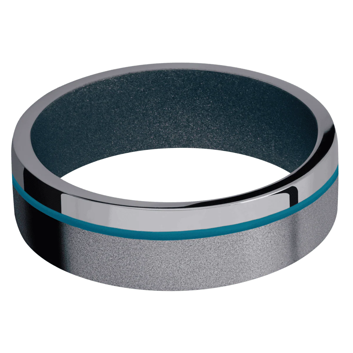 Tantalum + Sand , Polish Finish + Blue Titanium - Image 3