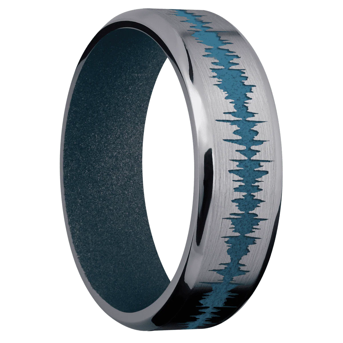 Tantalum + Satin , Polish Finish + Blue Titanium