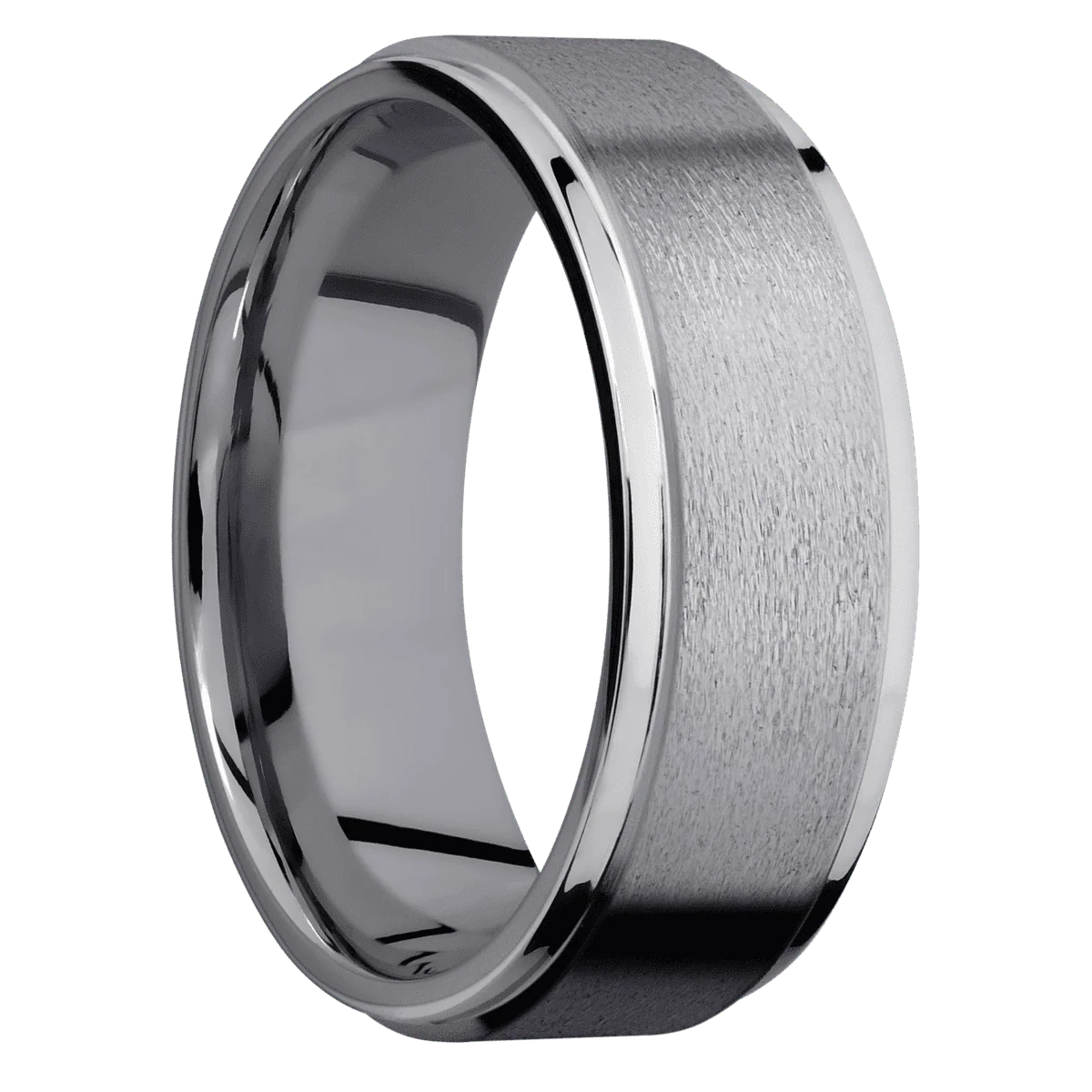 Tantalum + Stone , Satin Finish