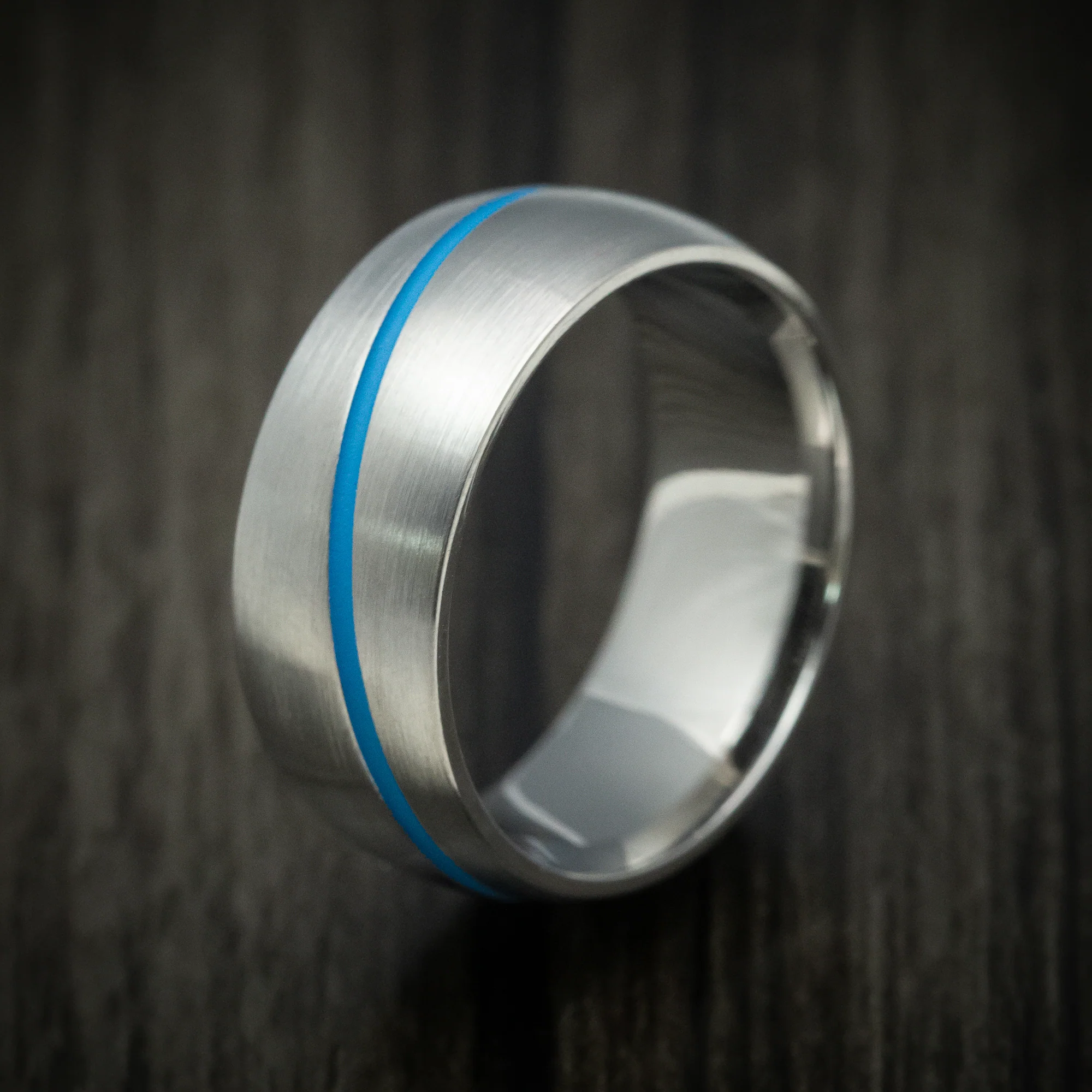 Titanium and Cerakote Men's Ring Custom Made Band - Image 4