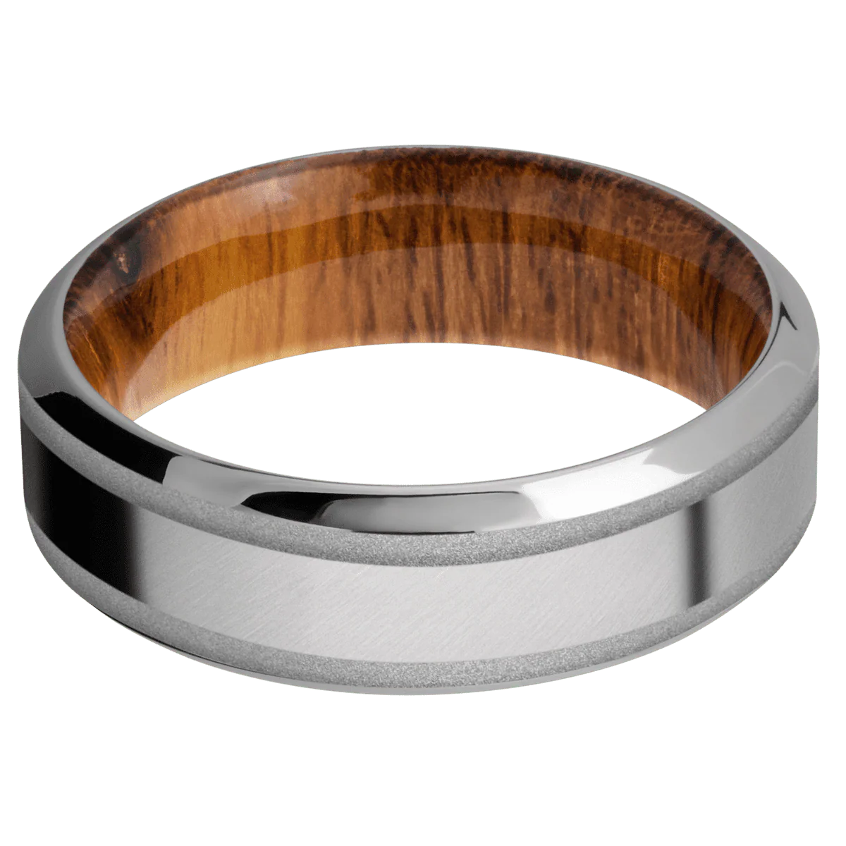 Titanium + Anglesatin , Polish Finish + Desert Iron Wood - Image 3