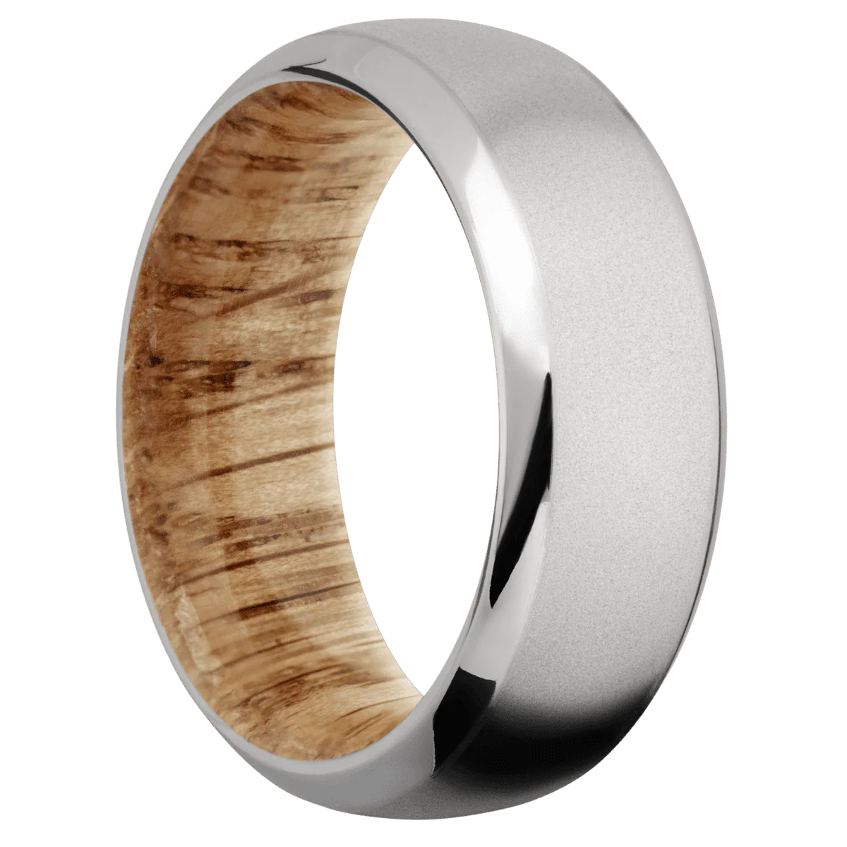 Titanium + Bead , Polish Finish + Natural Oak