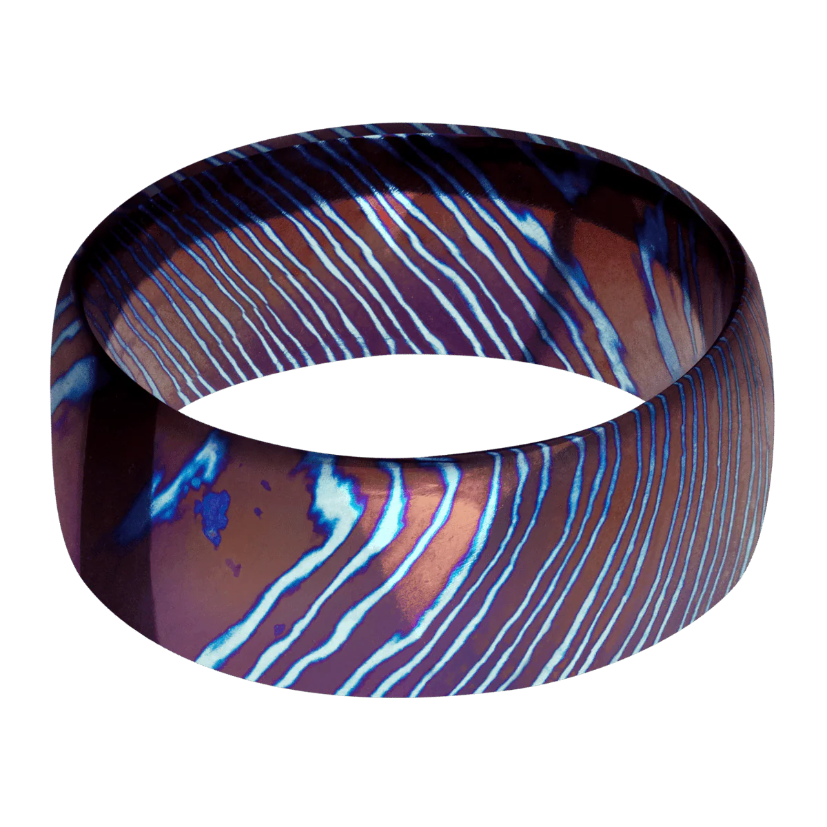 Titanium Damascus + Polish Finish - Image 3