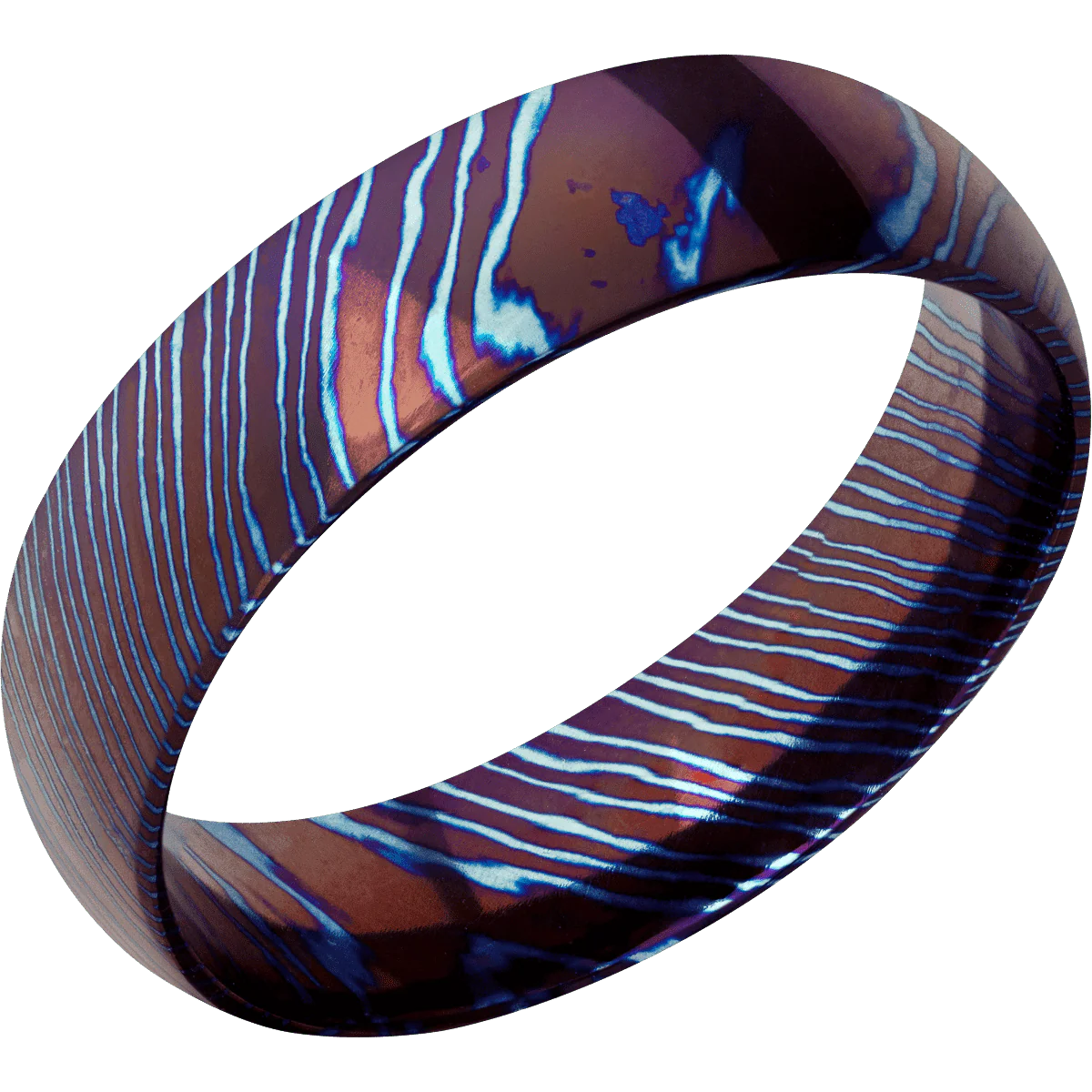 Titanium Damascus + Polish Finish - Image 2