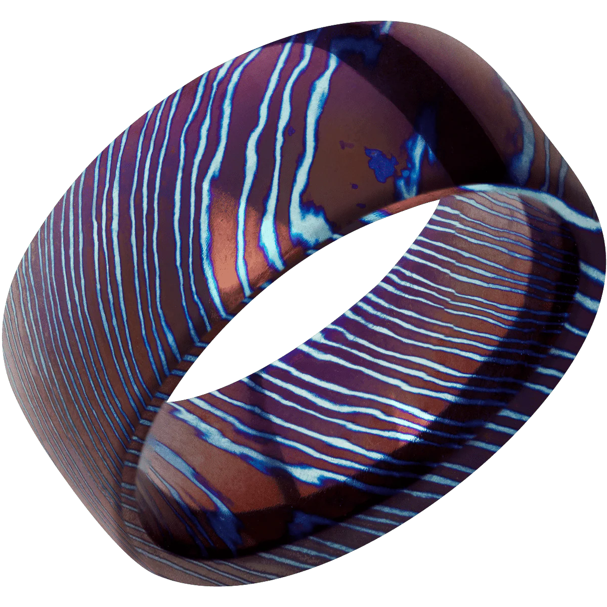 Titanium Damascus + Polish Finish - Image 2
