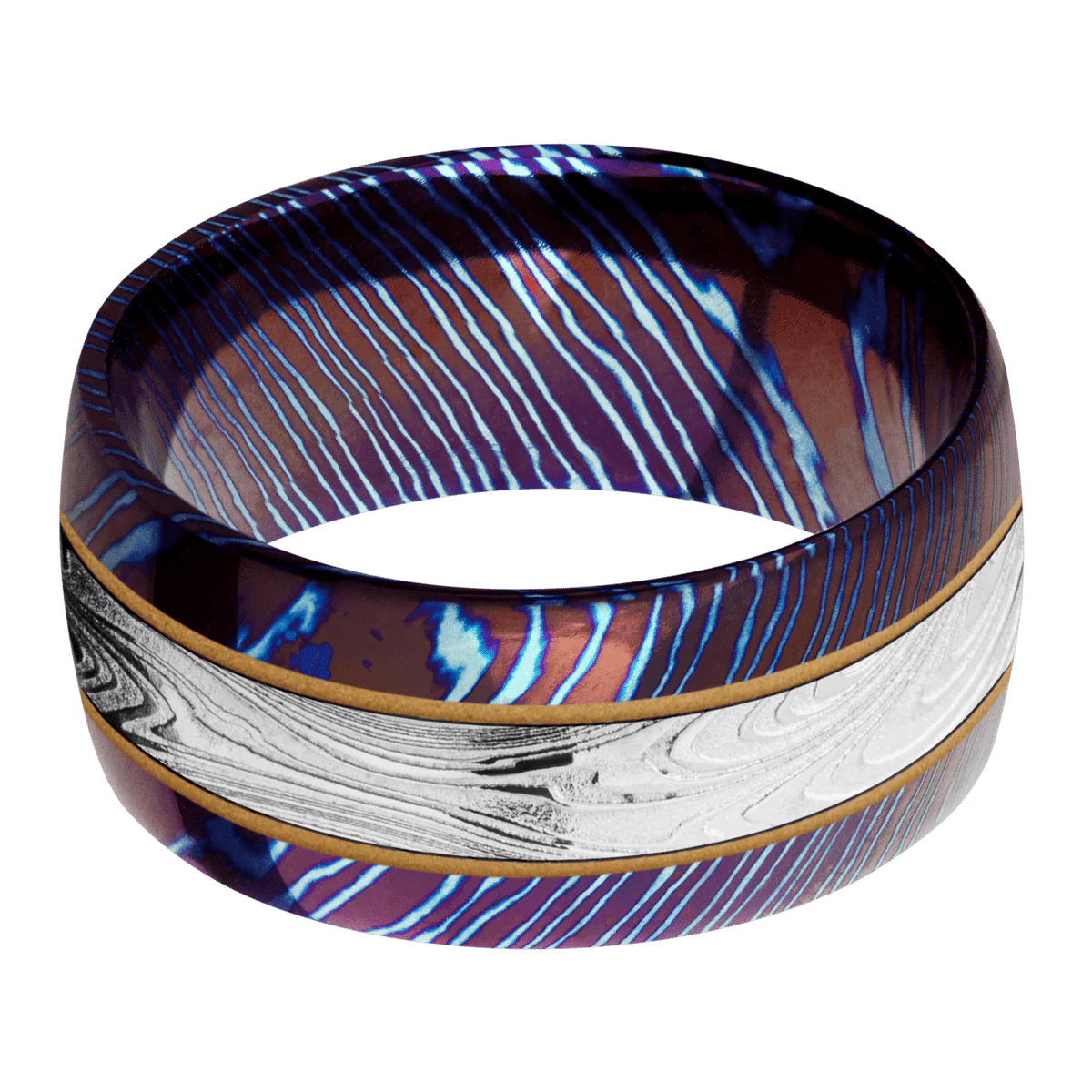 Titanium Damascus + Polish Finish - Image 3